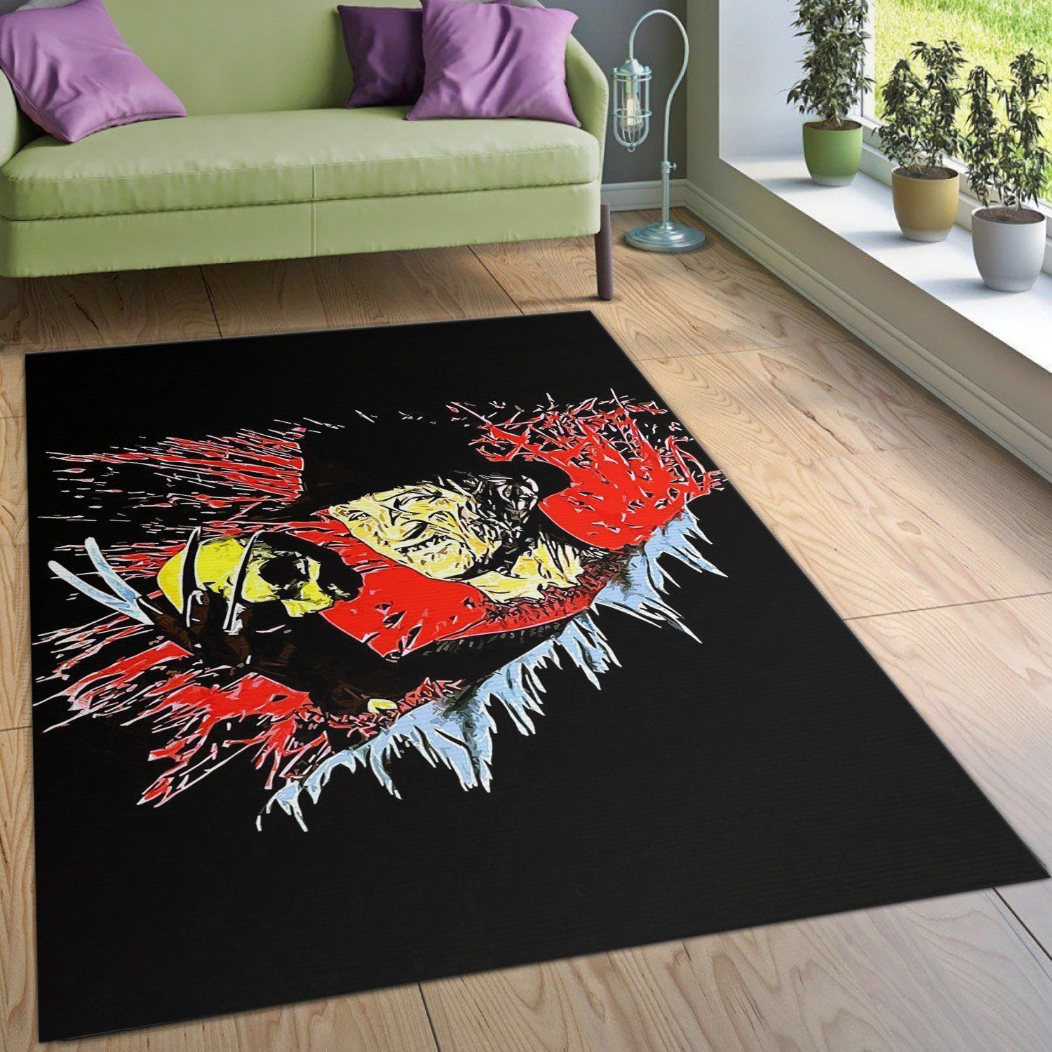 Freddy Krueger Rug Living Room Rug Home Decor Floor Decor - Indoor Outdoor Rugs