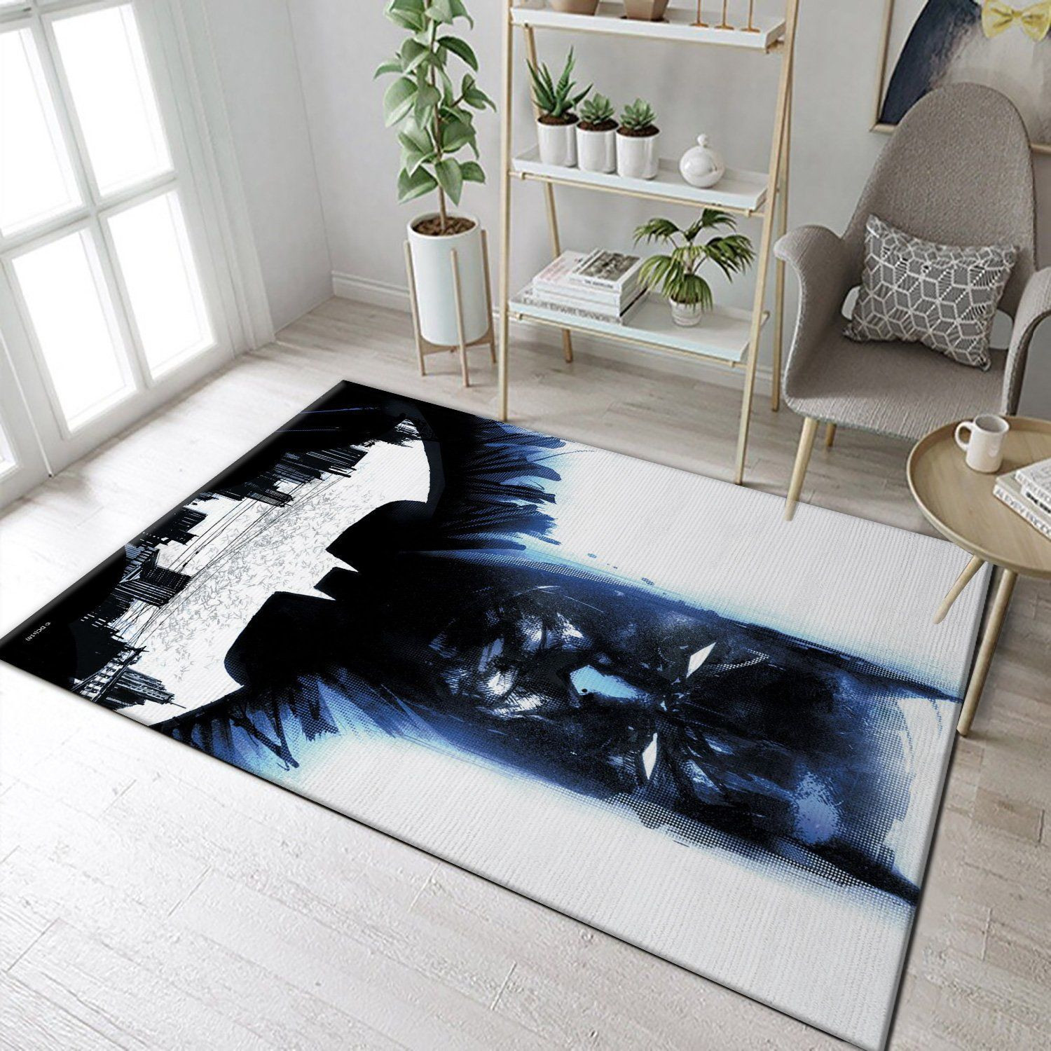 Heart Of Gotham Area Rug, Gift for fans, Home Decor Floor Decor - Indoor Outdoor Rugs