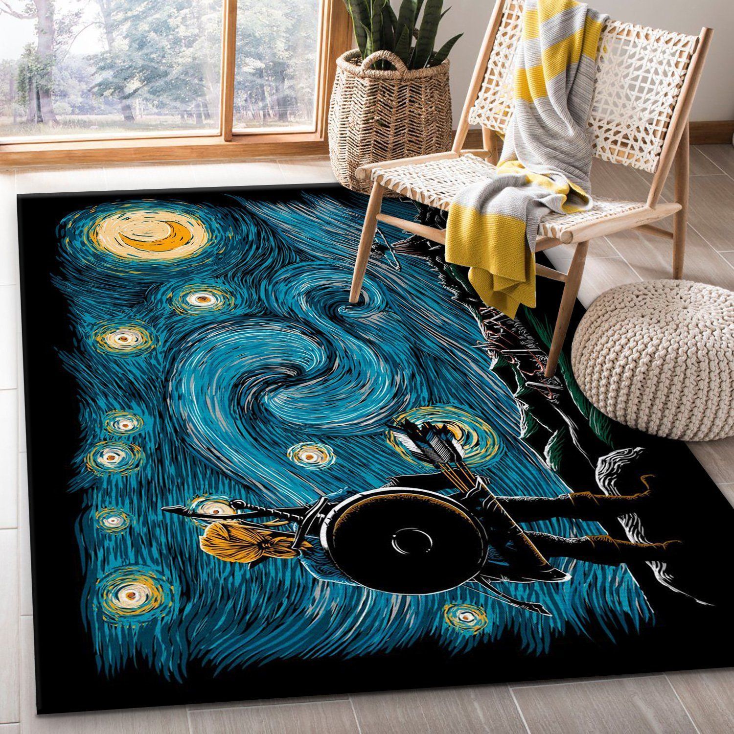 Starry Breath Area Rug For Christmas, Kitchen Rug, Christmas Gift US Decor - Indoor Outdoor Rugs