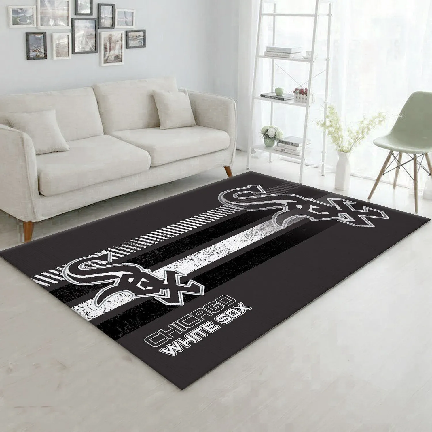 Chicago White Sox Mlb Rug Room Carpet Sport Custom Area Floor Home Decor - Indoor Outdoor Rugs