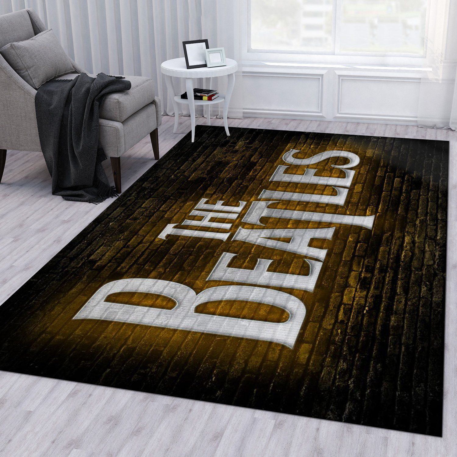 The Beatles Neon Rug Living Room Rug Home Decor Floor Decor - Indoor Outdoor Rugs