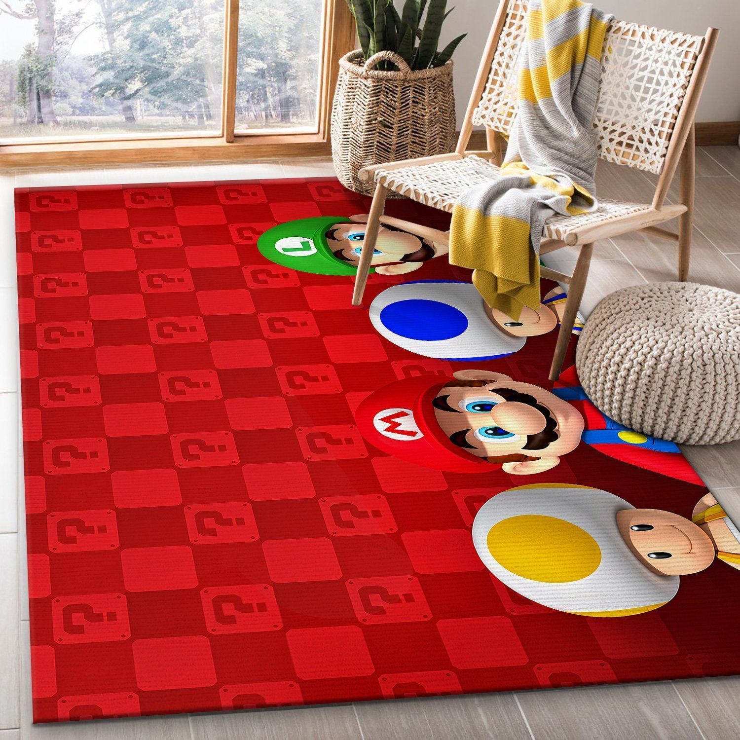 Super Mario Bros Area Rugs Living Room Carpet FN251135 Christmas Gift Floor Decor The US Decor - Indoor Outdoor Rugs