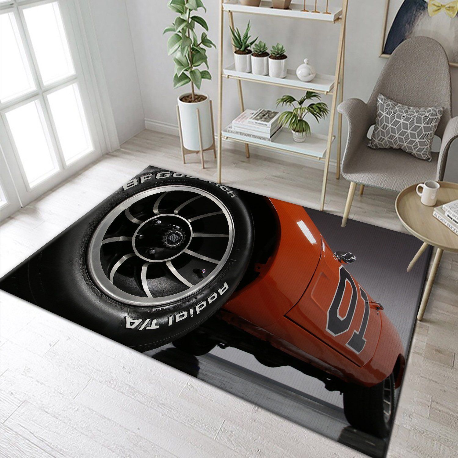 Doh Rug General Lee The Dukes Of Hazzard Good Ole Boy Dodge Charger Living Room Rugs Floor Decor - Indoor Outdoor Rugs