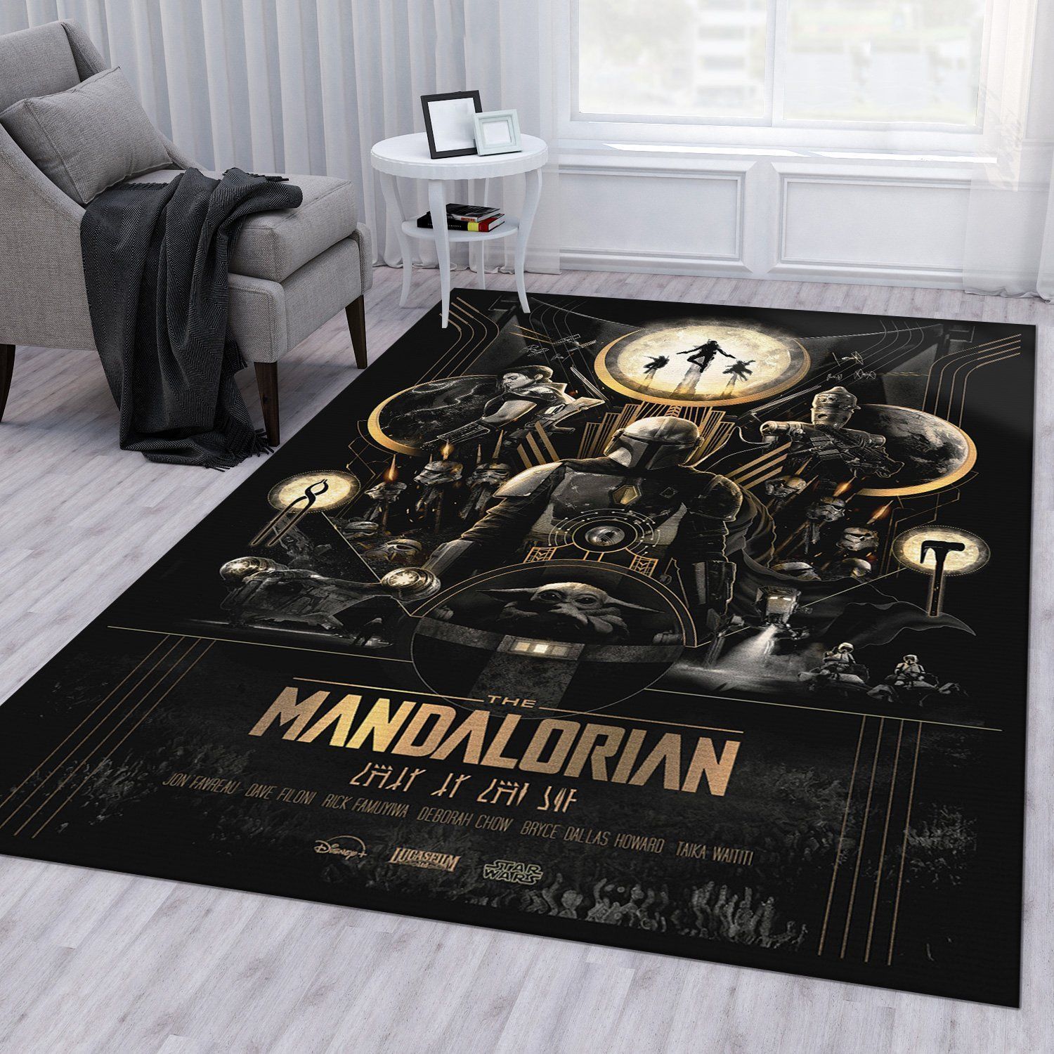 Mandalorian Baby Yoda Ver31 Rug Living Room Rug Home Decor - Indoor Outdoor Rugs