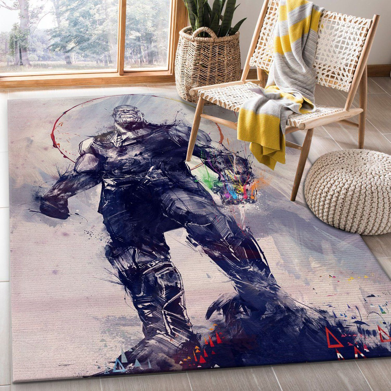 Infinity Gauntlet Rug Living Room Rug US Gift Decor - Indoor Outdoor Rugs