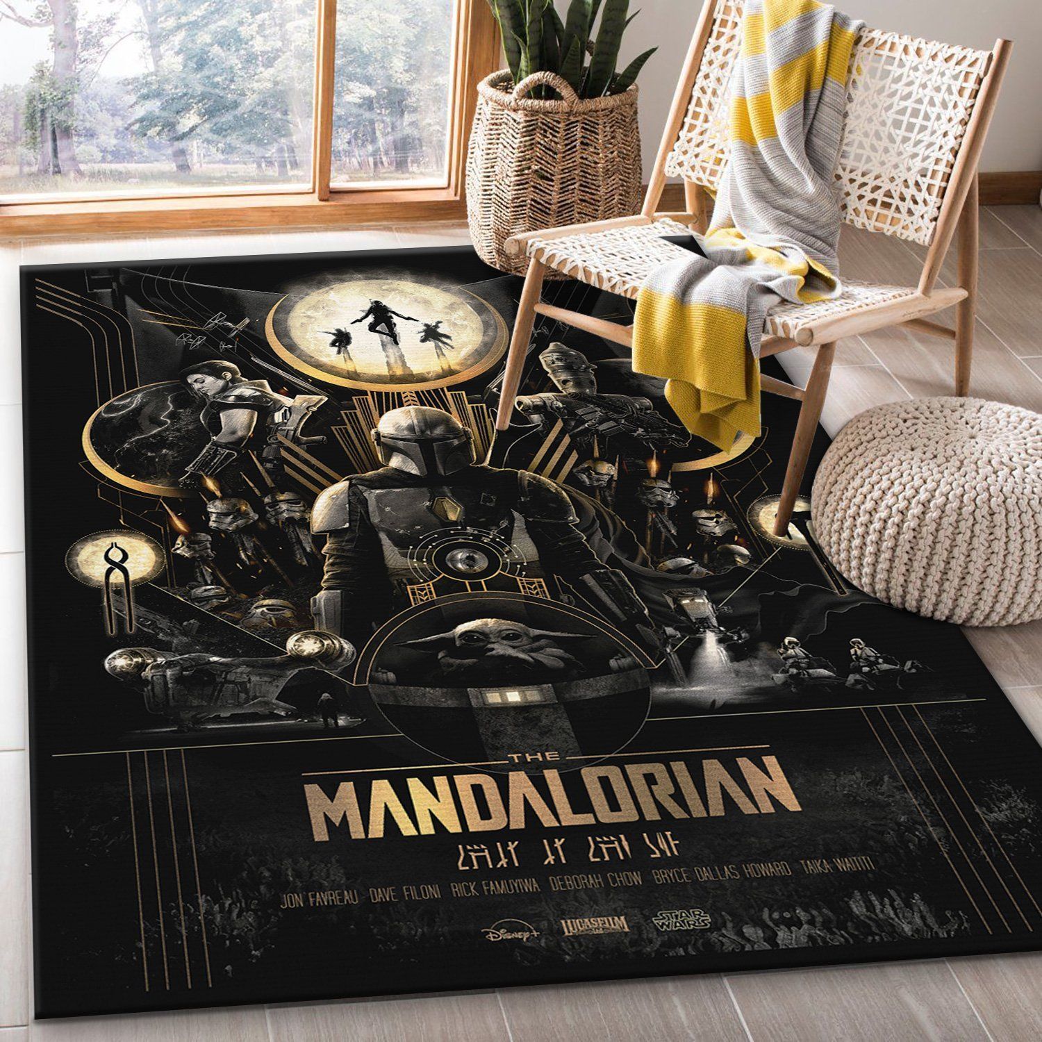 Mandalorian Baby Yoda Ver31 Rug Living Room Rug Home Decor - Indoor Outdoor Rugs