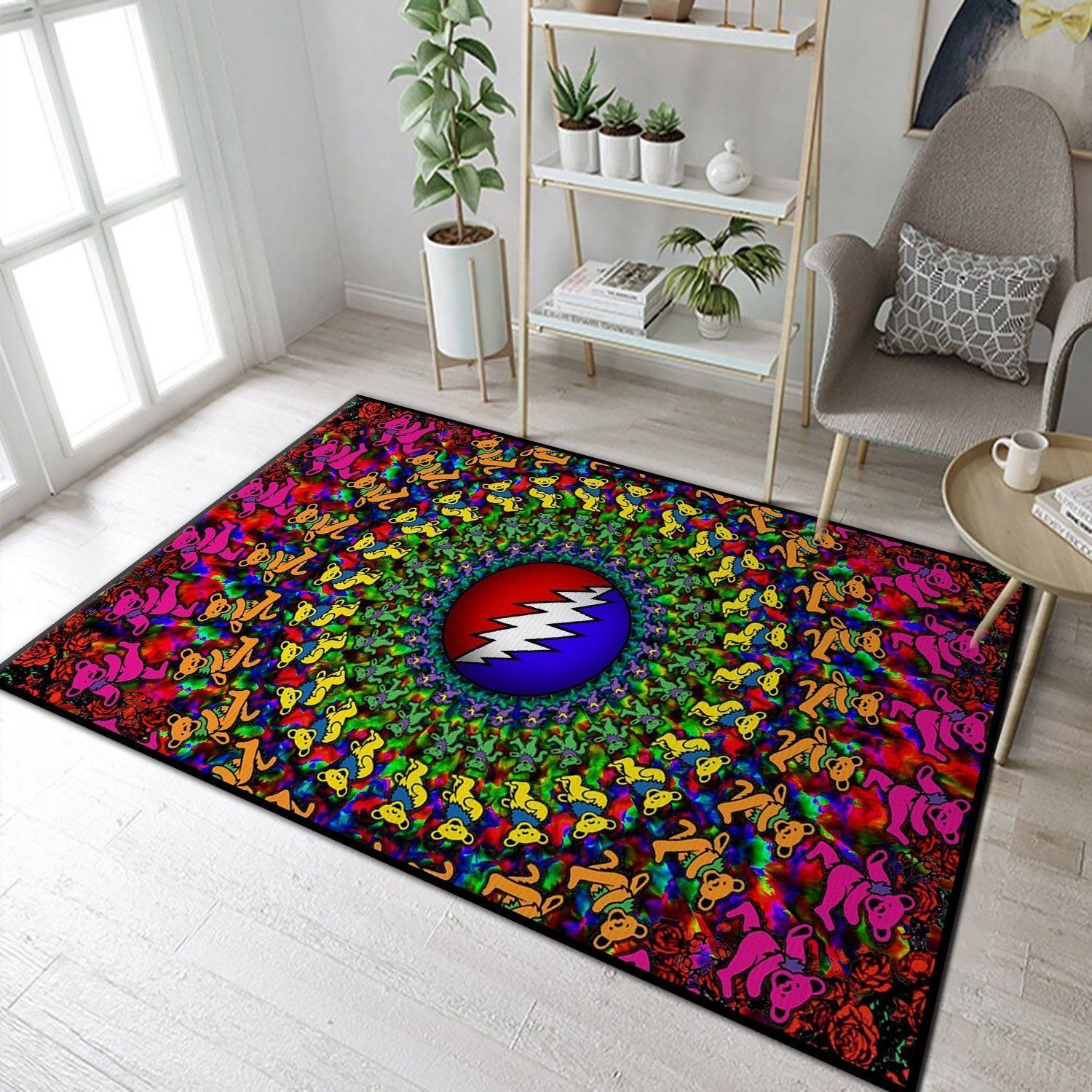 Music Fans Grateful Dead Area Rug Music Home Decor HomeBeautyUS 4 Funny Gifts - Indoor Outdoor Rugs