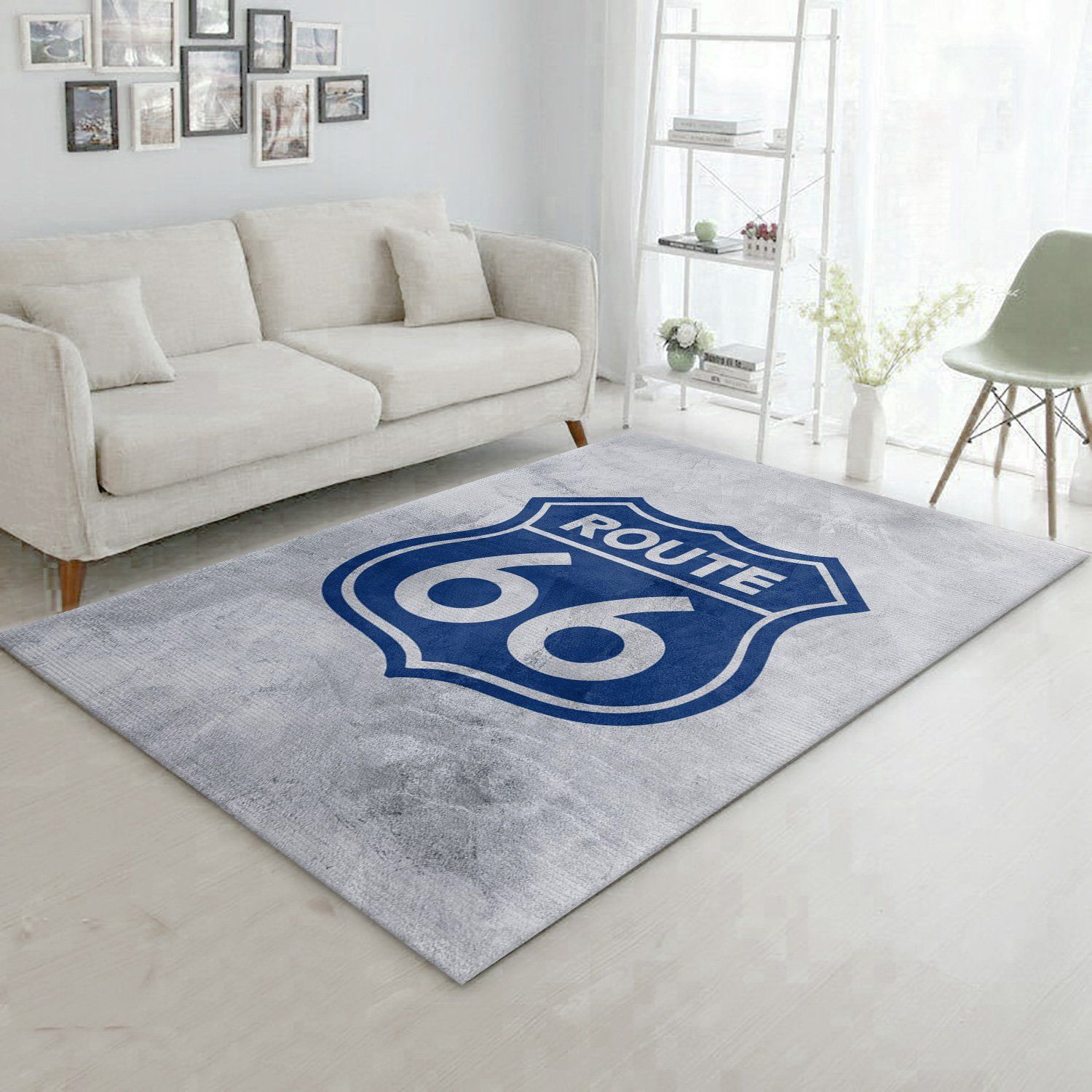 Route 66 Rectangle Rug Bedroom Rug Christmas Gift US Decor - Indoor Outdoor Rugs