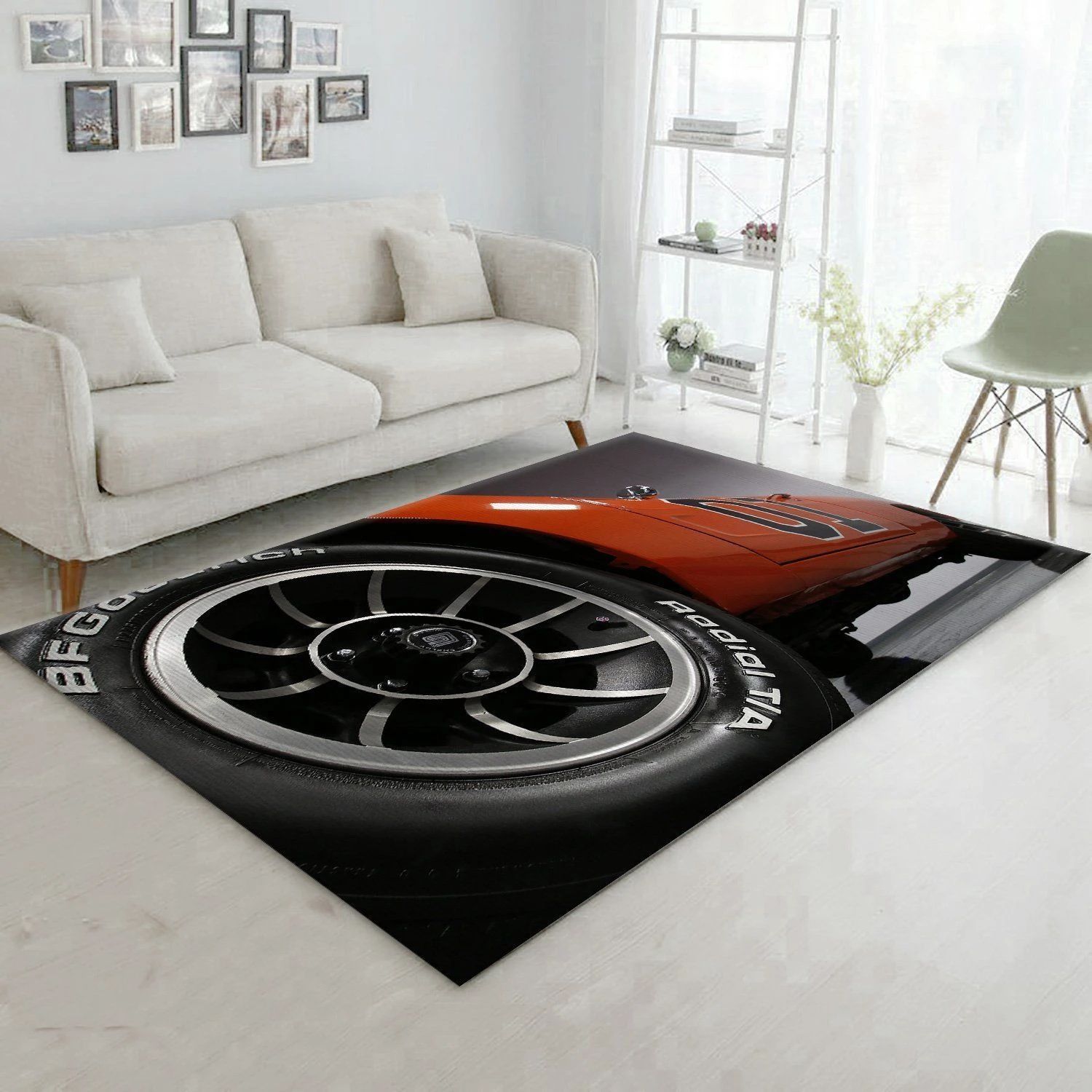 Doh Rug General Lee The Dukes Of Hazzard Good Ole Boy Dodge Charger Living Room Rugs Floor Decor - Indoor Outdoor Rugs