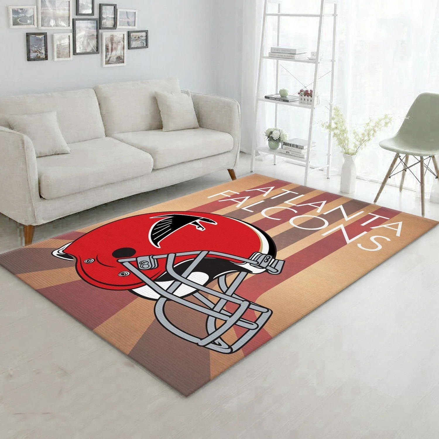 Atlanta Falcons Retro Nfl Area Rug Living Room Rug Home US Decor - Indoor Outdoor Rugs