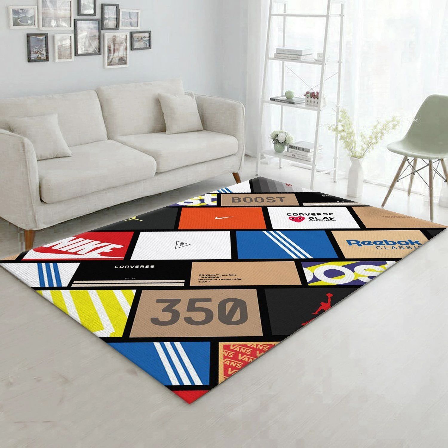 Sneaker Boxes Rectangle Rug Living Room Rug Christmas Gift US Decor - Indoor Outdoor Rugs