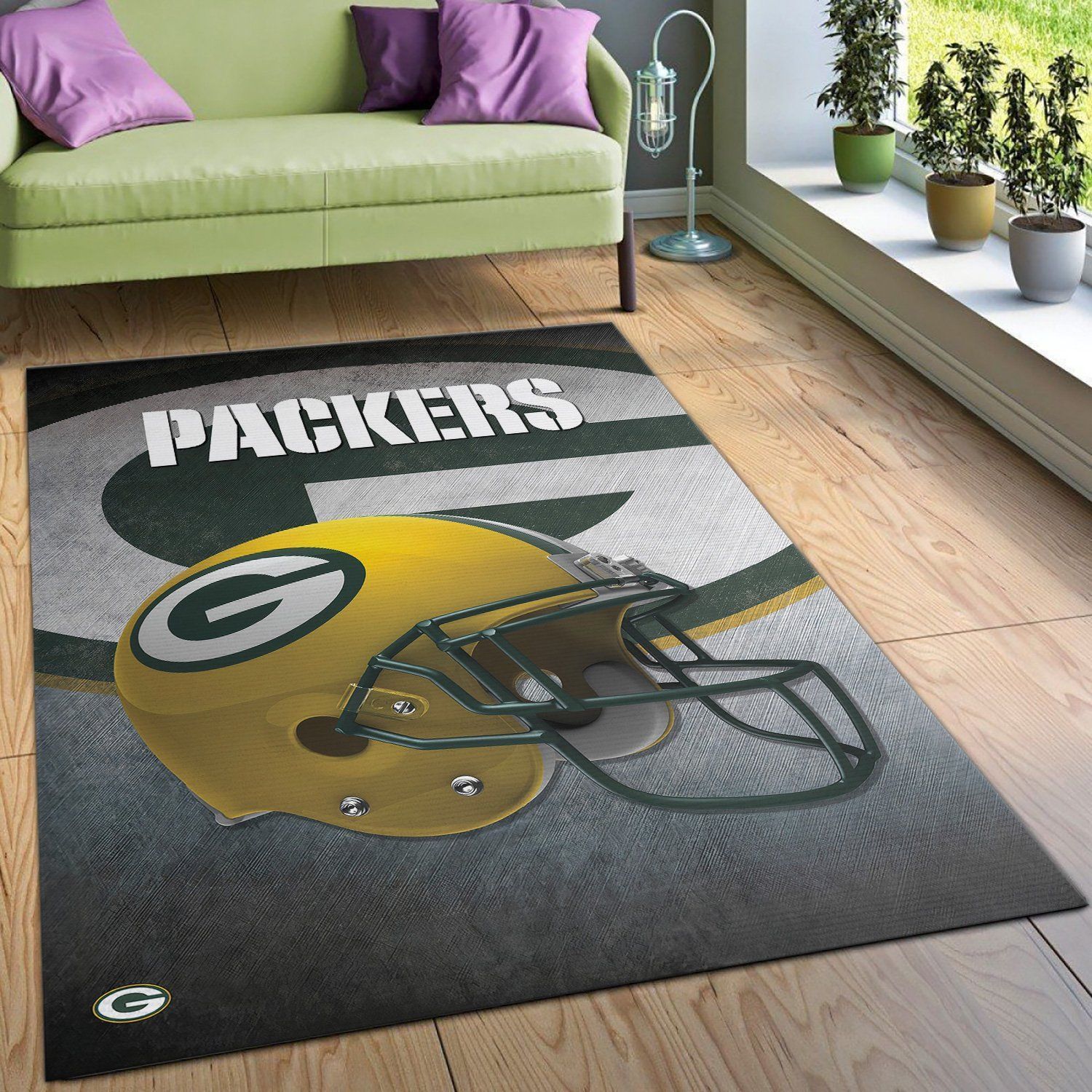 Green Bay Packers Nfl Team Home Decor Area Rug Rugs For Living Room Rug Home Decor - Indoor Outdoor Rugs