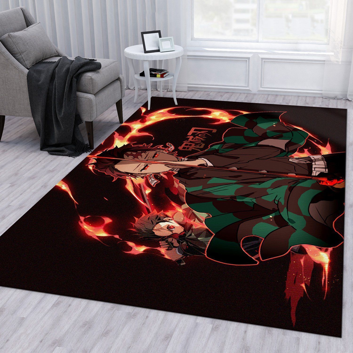 Demon Slayder Anime V6 Rug Bedroom Rug Christmas Gift US Decor - Indoor Outdoor Rugs