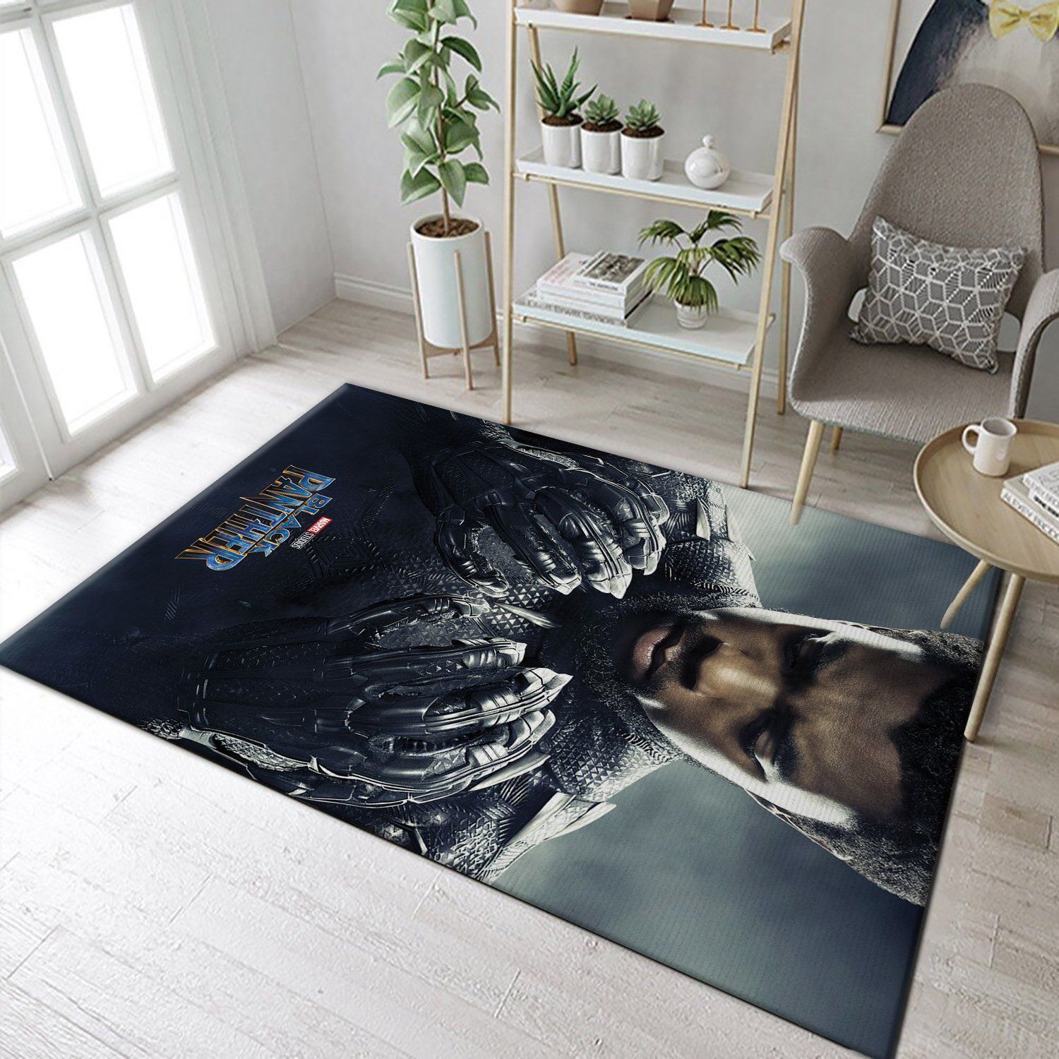 Black Panther Movie T Challa Movie Area Rug, Kitchen Rug, Home Decor Floor Decor - Indoor Outdoor Rugs