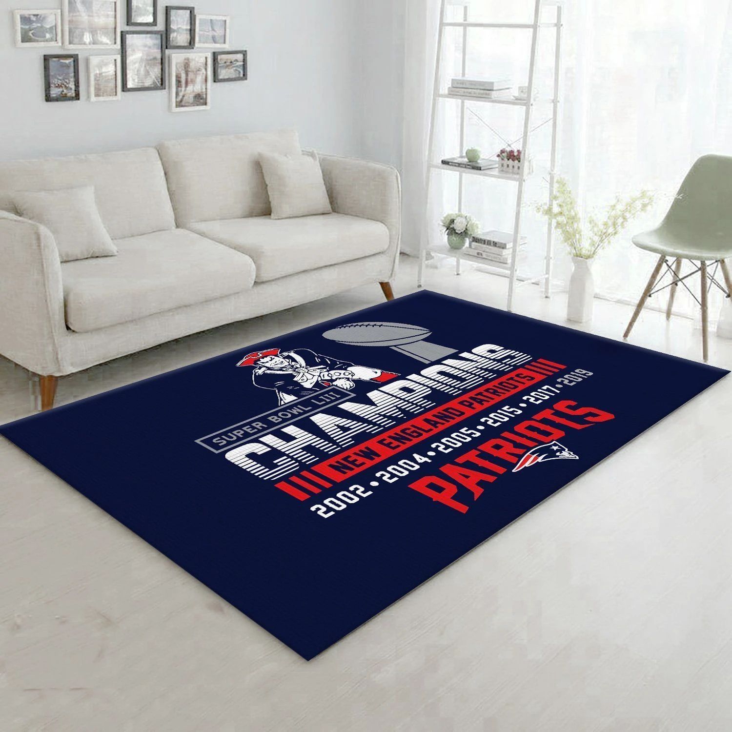 New England Patriots Area Rugs Living Room Carpet SIC101216 Local Brands Floor Decor The US D cor - Indoor Outdoor Rugs