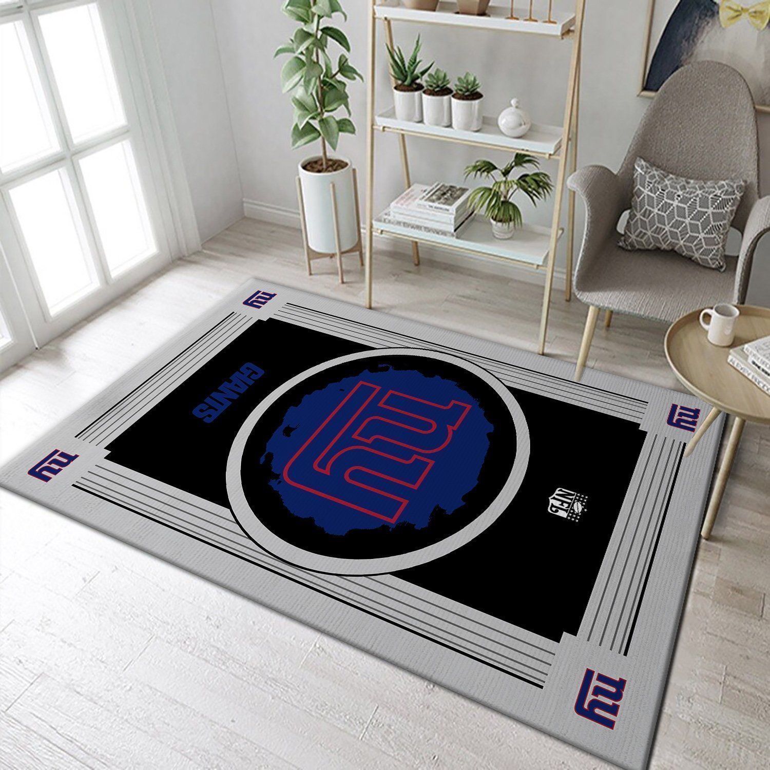 New York Giants NFL Team Logo Area Rugs Living Room Carpet Floor Decor The US Decor - Indoor Outdoor Rugs