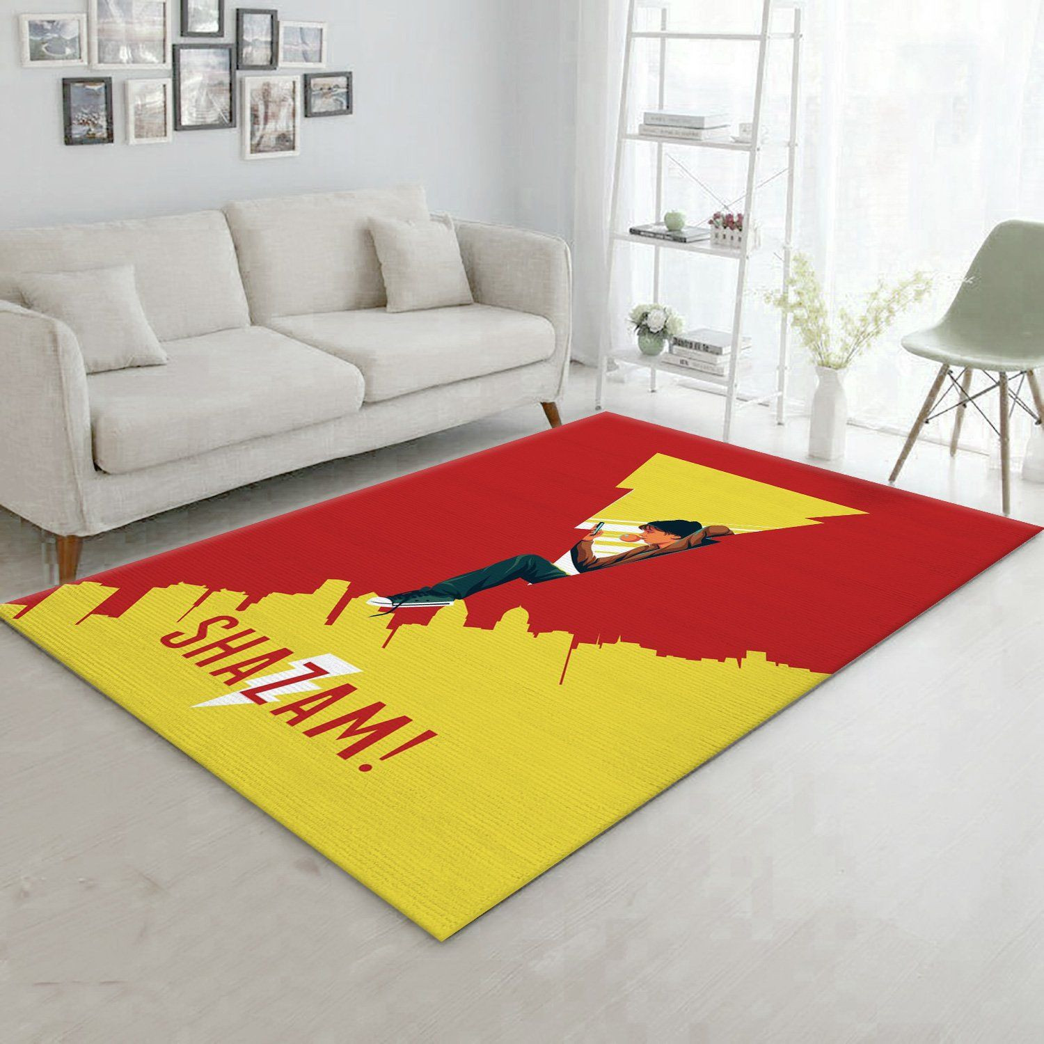 Shazam Movie Area Rug Living room and bedroom Rug US Gift Decor - Indoor Outdoor Rugs