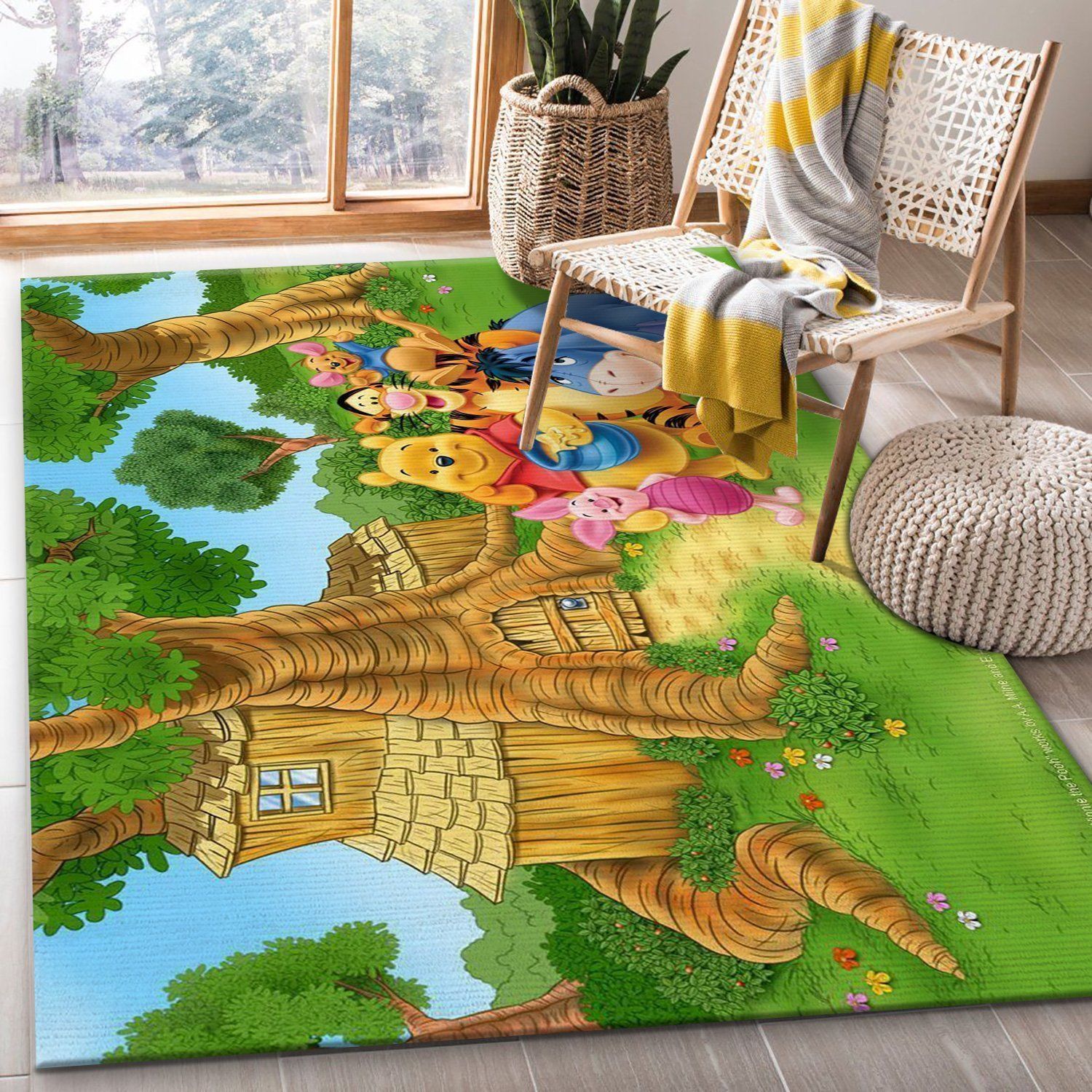 Winnie The Pooh Ver21 Rug Bedroom Rug US Gift Decor - Indoor Outdoor Rugs