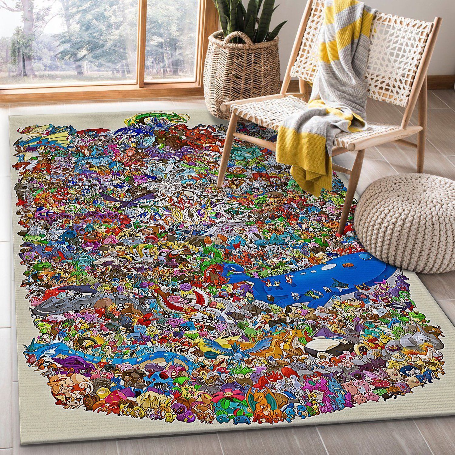 Pokemon Area Rugs Living Room Carpet FN251131 Christmas Gift Floor Decor The US Decor - Indoor Outdoor Rugs