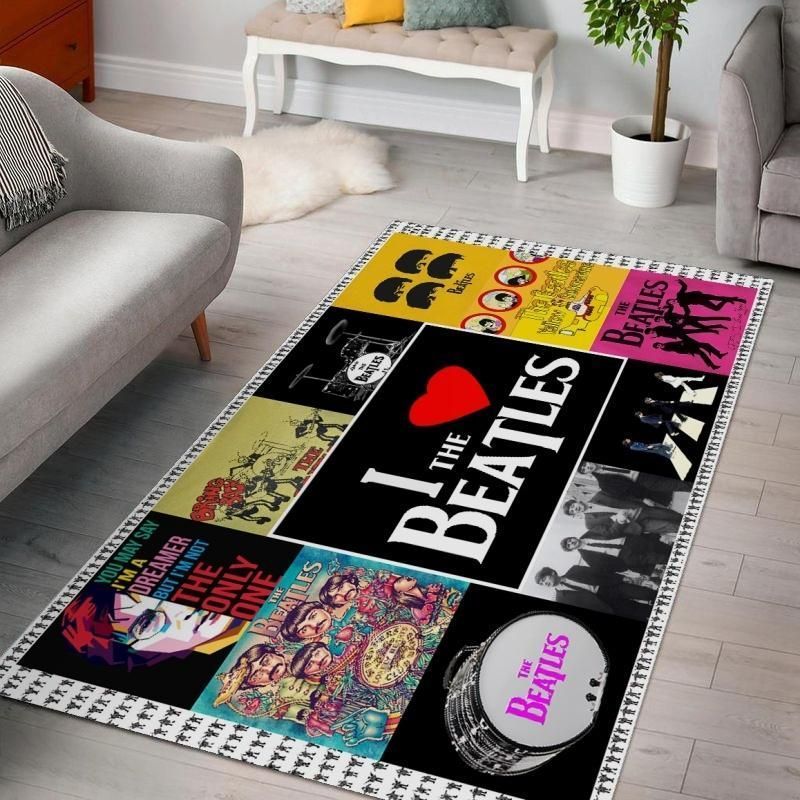 The Beatles Band V3 Living Rooms Area Rug,  Living room and bedroom Rug,  Christmas Gift US Decor - Indoor Outdoor Rugs