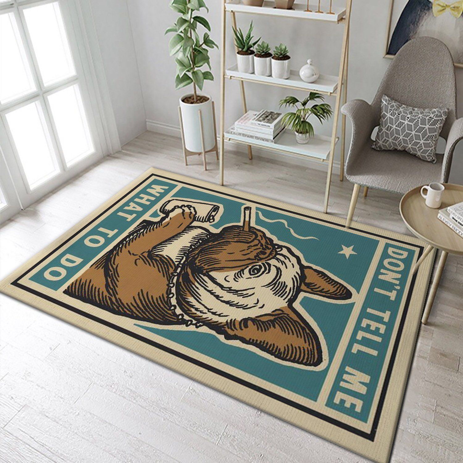 French Bulldog Rug Bedroom Carpet - Indoor Outdoor Rugs