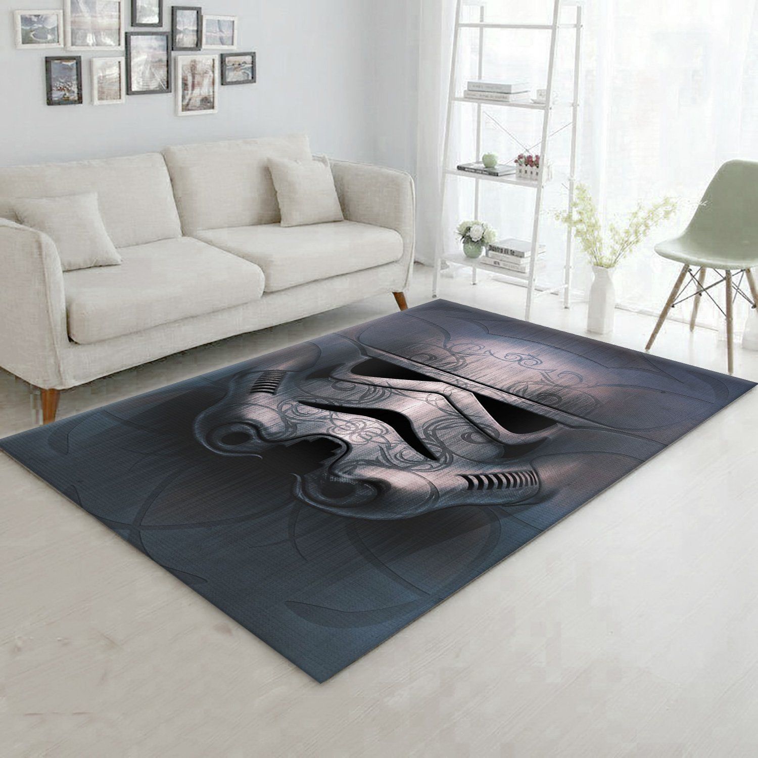 Ghost Star War Area Rug, Bedroom Rug, Home Decor Floor Decor - Indoor Outdoor Rugs