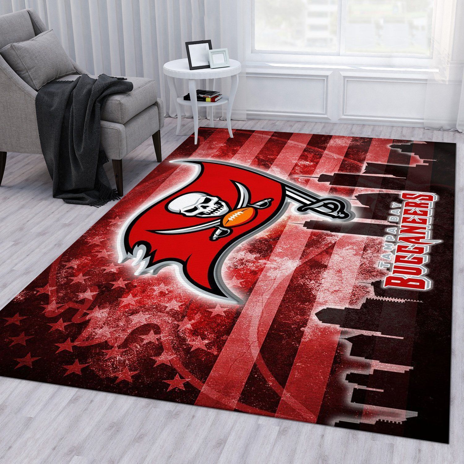 Tampa Bay Buccaneers NFL Rug Living Room Rug Home Decor Floor Decor - Indoor Outdoor Rugs