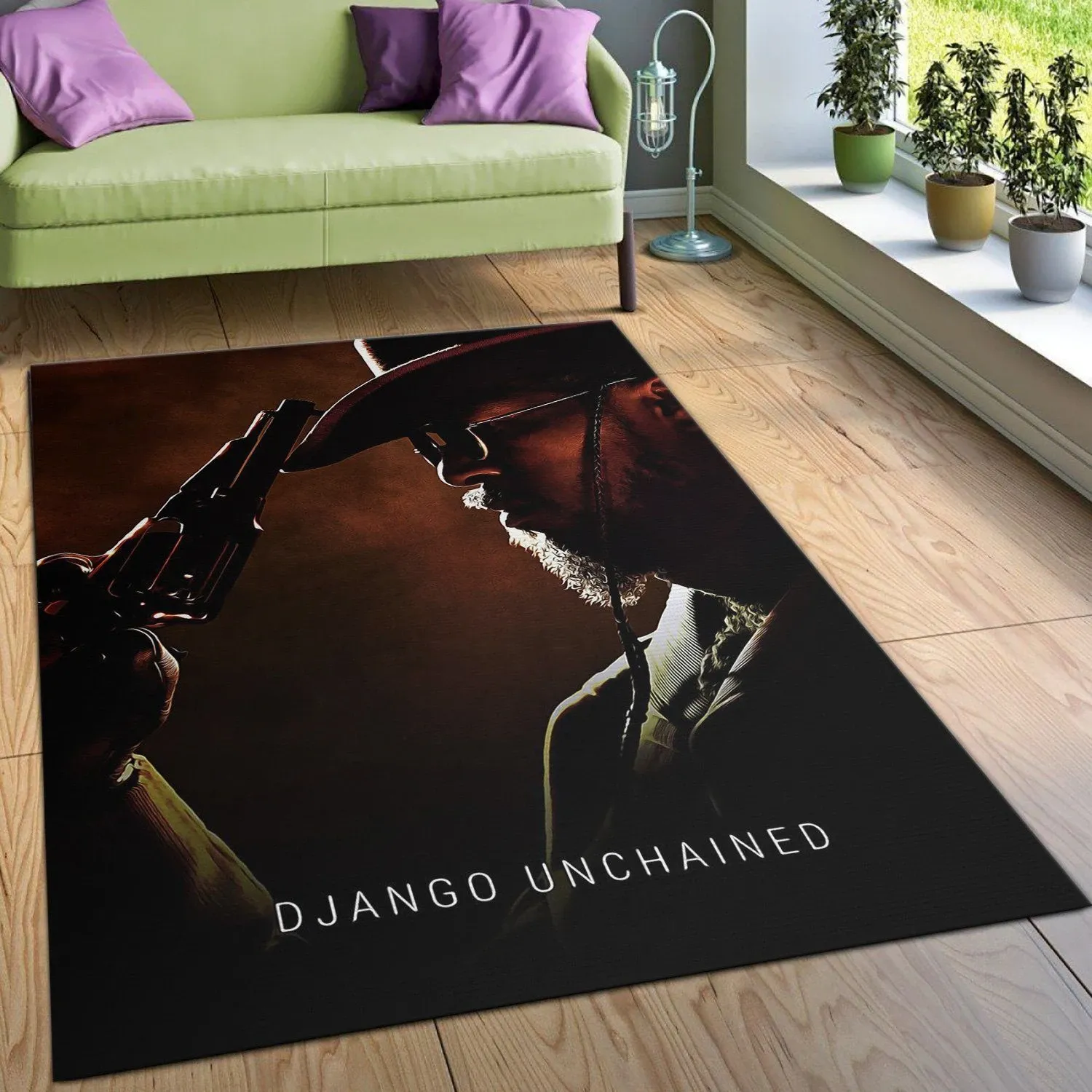 Django Unchained 2012 Area Rug Movie Rug Home Decor Floor Decor - Indoor Outdoor Rugs