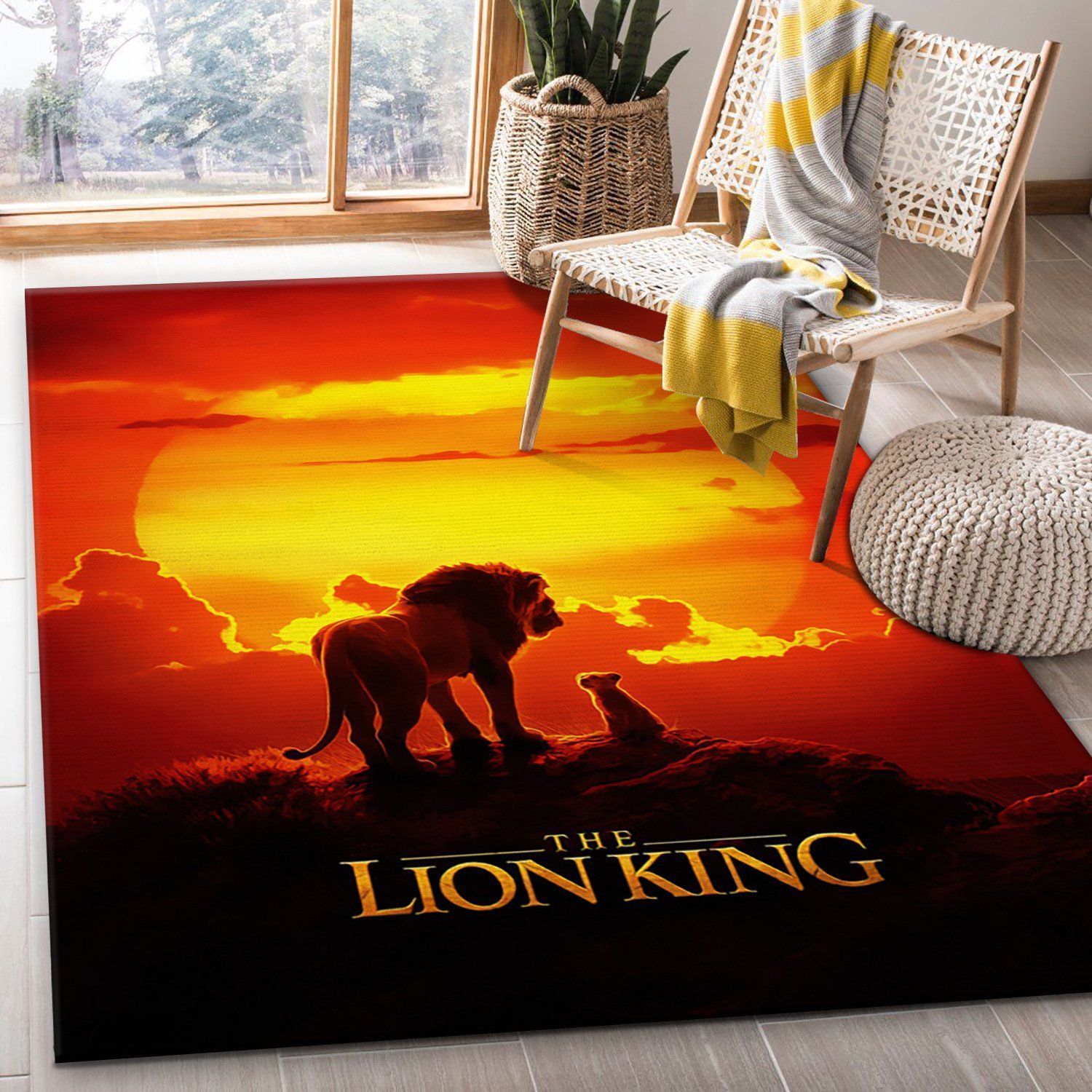 The Lion King2 Movie Area Rug, Bedroom, Home Decor - Indoor Outdoor Rugs