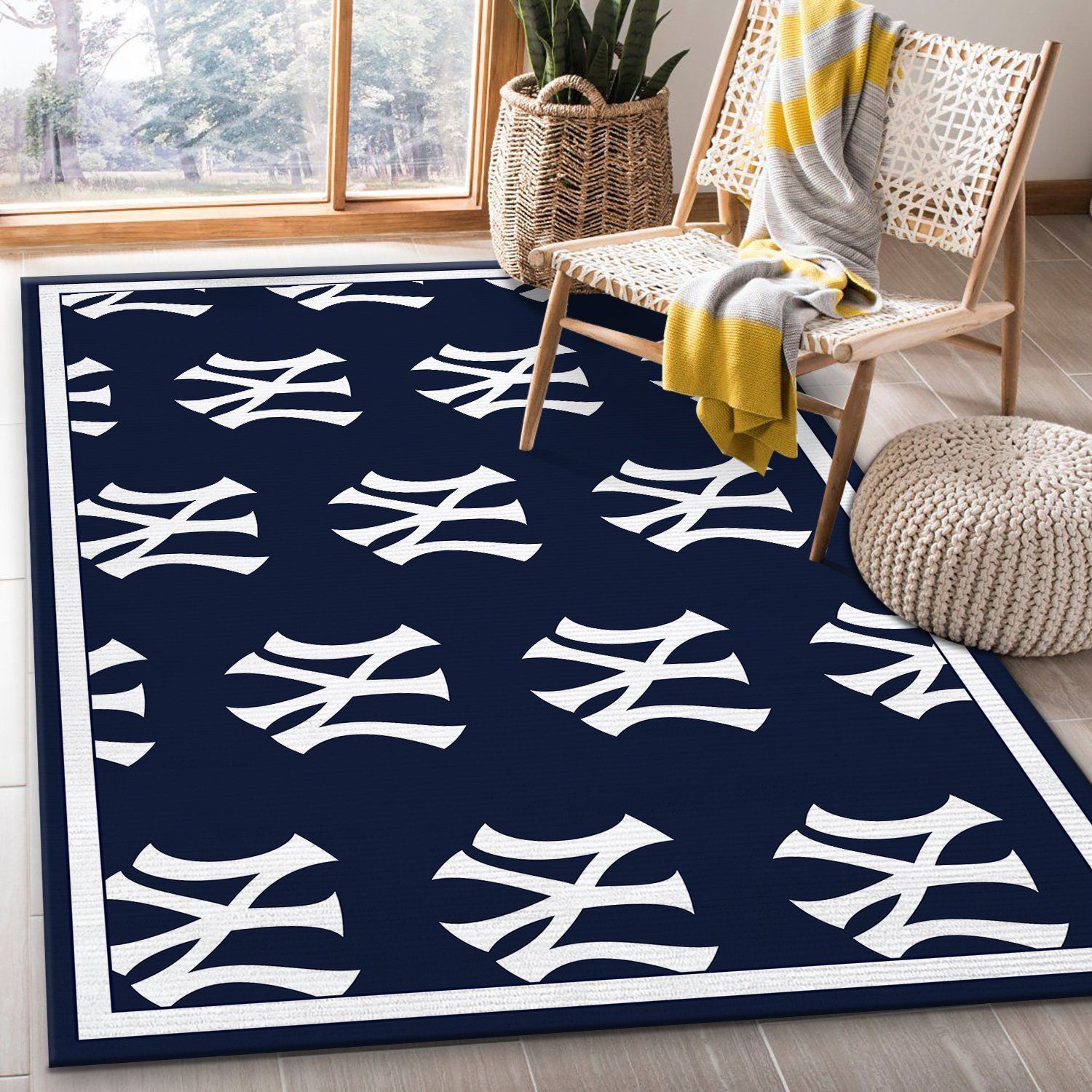 New York Yankees Baseball Mlb Fk Rug Area Rug Floor Decor - Indoor Outdoor Rugs