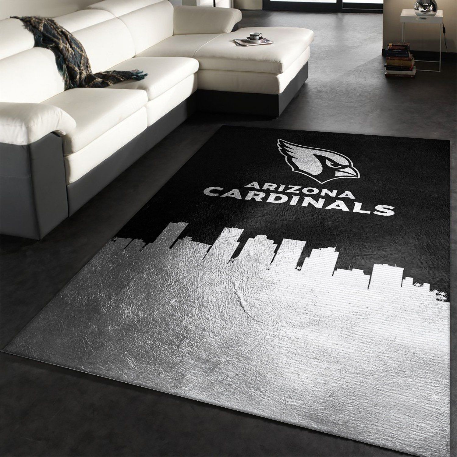 Arizona Cardinals Skyline NFL Area Rug For Christmas, Bedroom, Family Gift US Decor - Indoor Outdoor Rugs