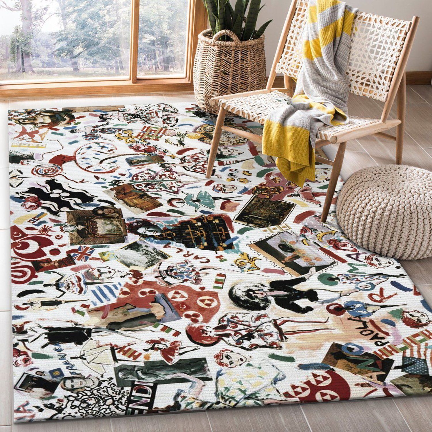 Fendi Area Rug For Christmas Bedroom Rug US Gift Decor - Indoor Outdoor Rugs