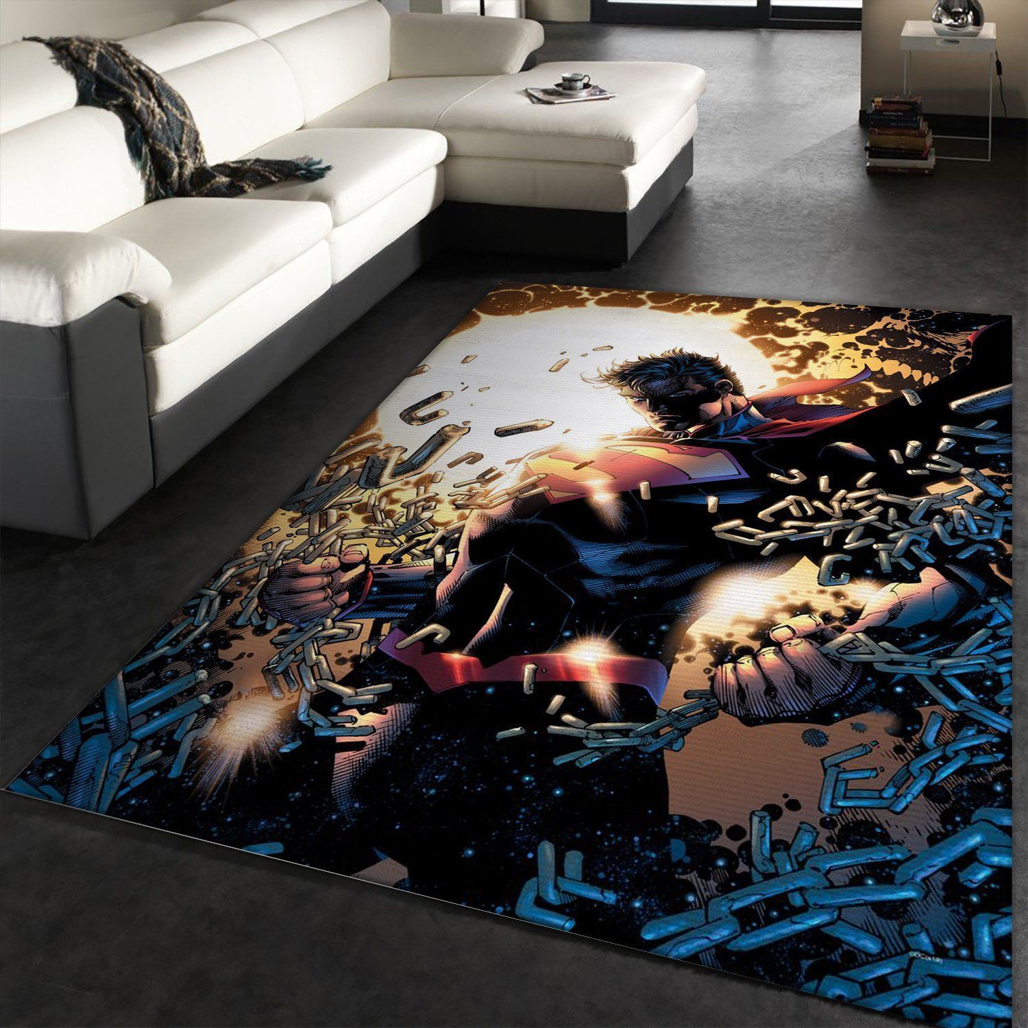 Unchained By Jim Lee DC Comics Area Rug, Kitchen Rug, Family Gift US Decor - Indoor Outdoor Rugs