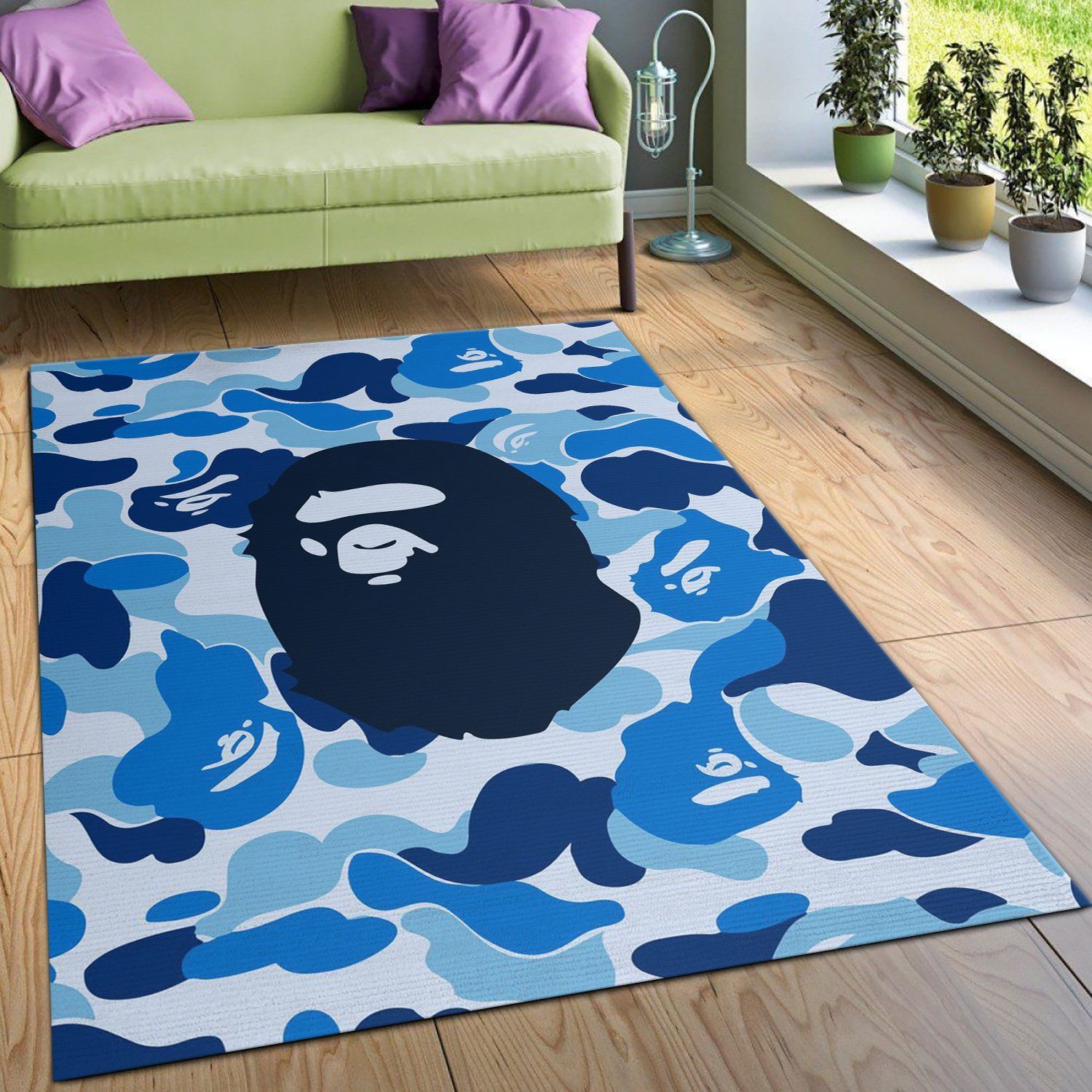 Bape Camo Monkey Hypebeast Area Rugs Living Room Rug Christmas Gift US Decor - Indoor Outdoor Rugs