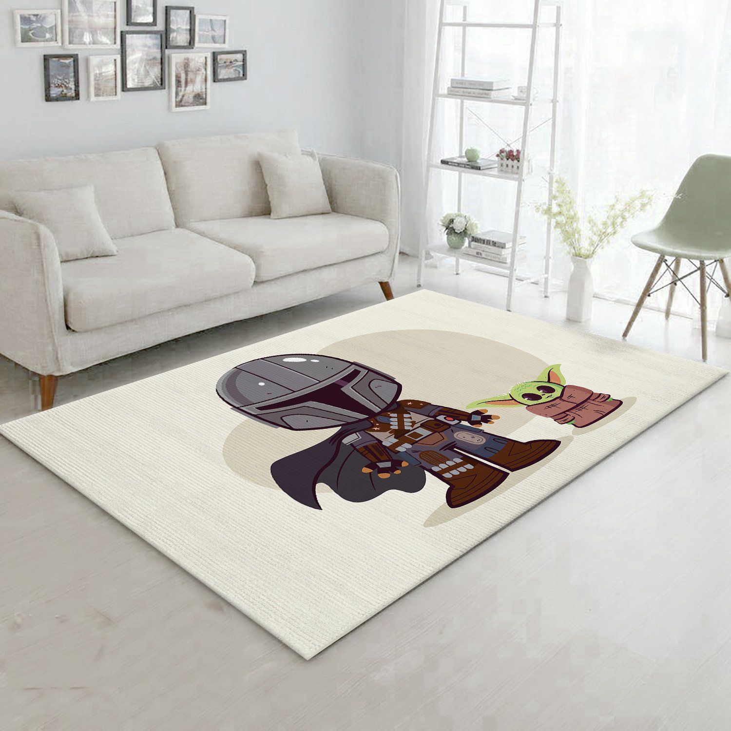 BABY YODA CUTE THE MANDALORIAN STAR WARS MOVIES AREA RUGS LIVING ROOM CARPET FN261223 LOCAL BRANDS FLOOR DECOR THE US DECOR - Indoor Outdoor Rugs