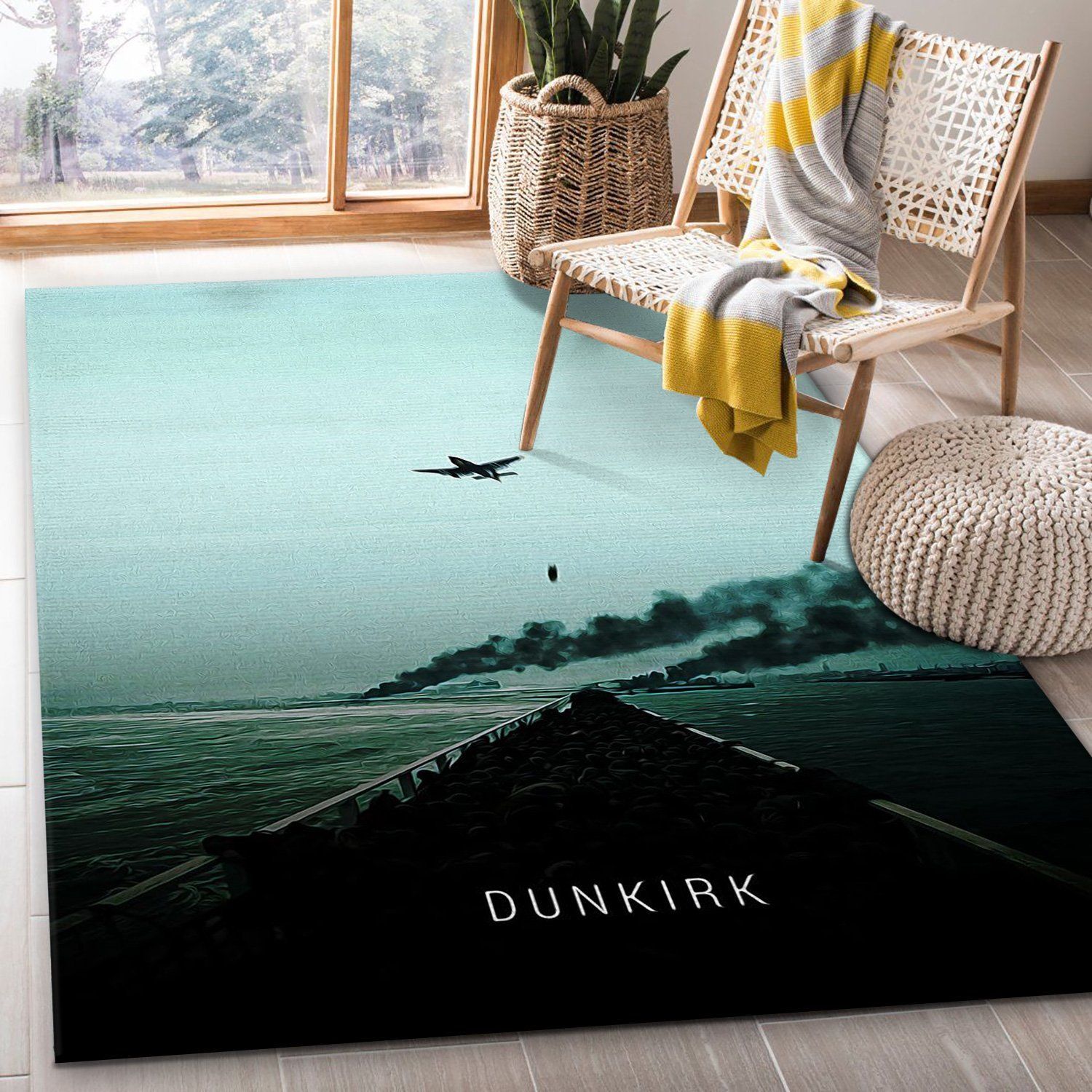 Dunkirk 2017 Area Rug Art Painting Movie Rugs Home US Decor - Indoor Outdoor Rugs