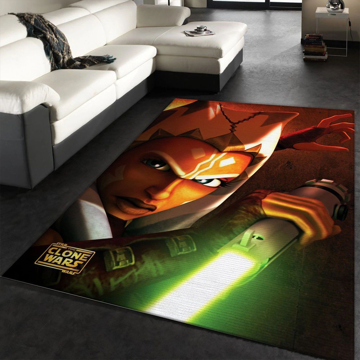 Ashoka Star War Character Rug, Bedroom Rug, Family Gift US Decor - Indoor Outdoor Rugs