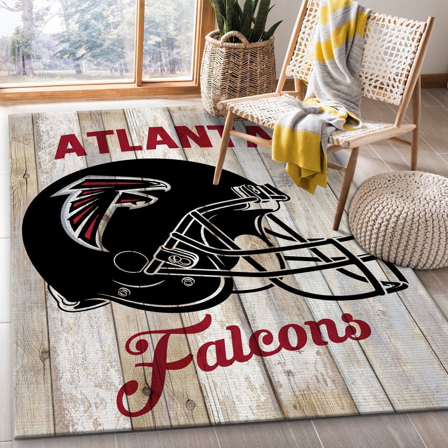 Atlanta Falcons Football Nfl Rug Living Room Rug Home US Decor - Indoor Outdoor Rugs