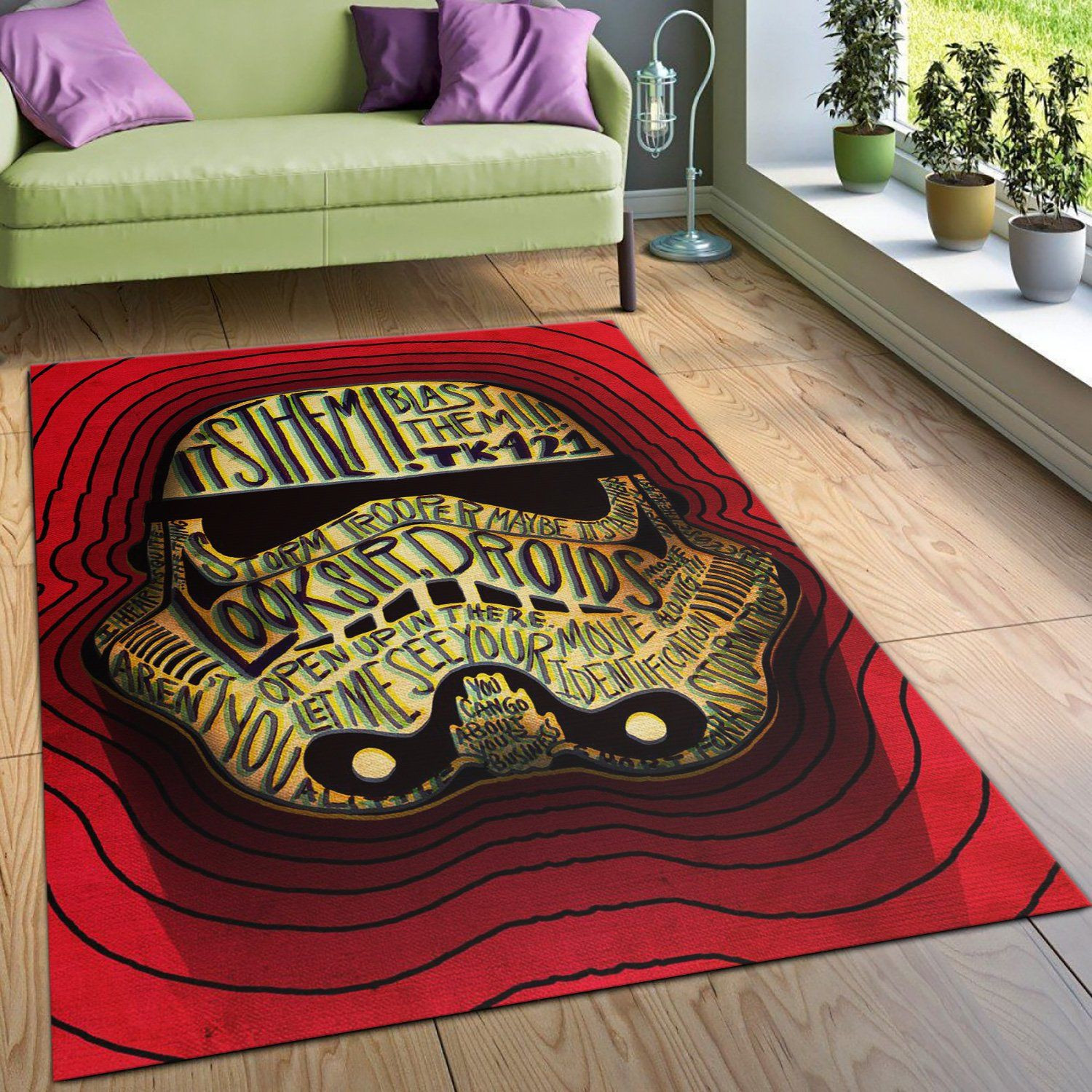 Quoted Star War Area Rug, Living Room Rug, US Gift Decor - Indoor Outdoor Rugs