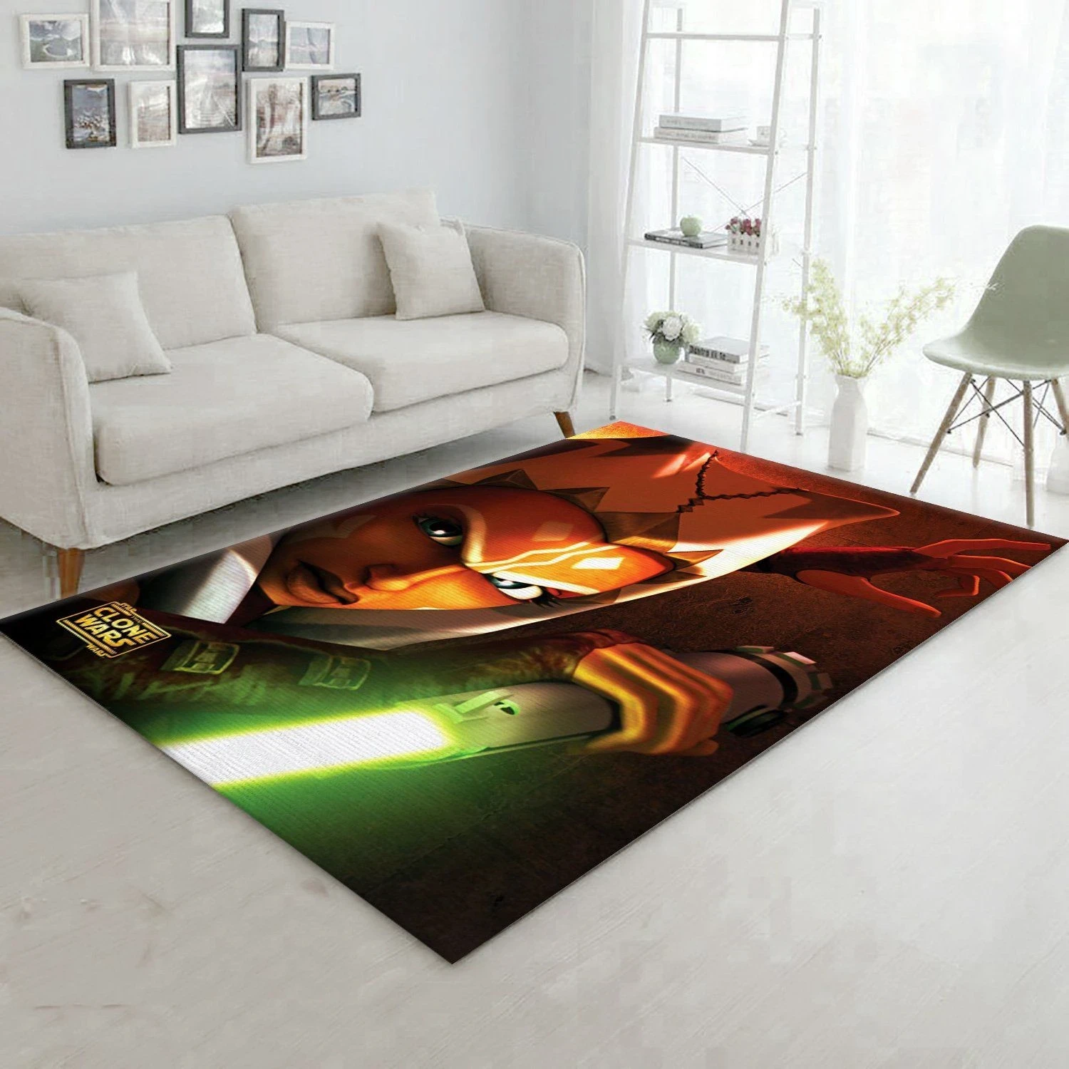 Ashoka Star War Character Rug, Bedroom Rug, Family Gift US Decor - Indoor Outdoor Rugs