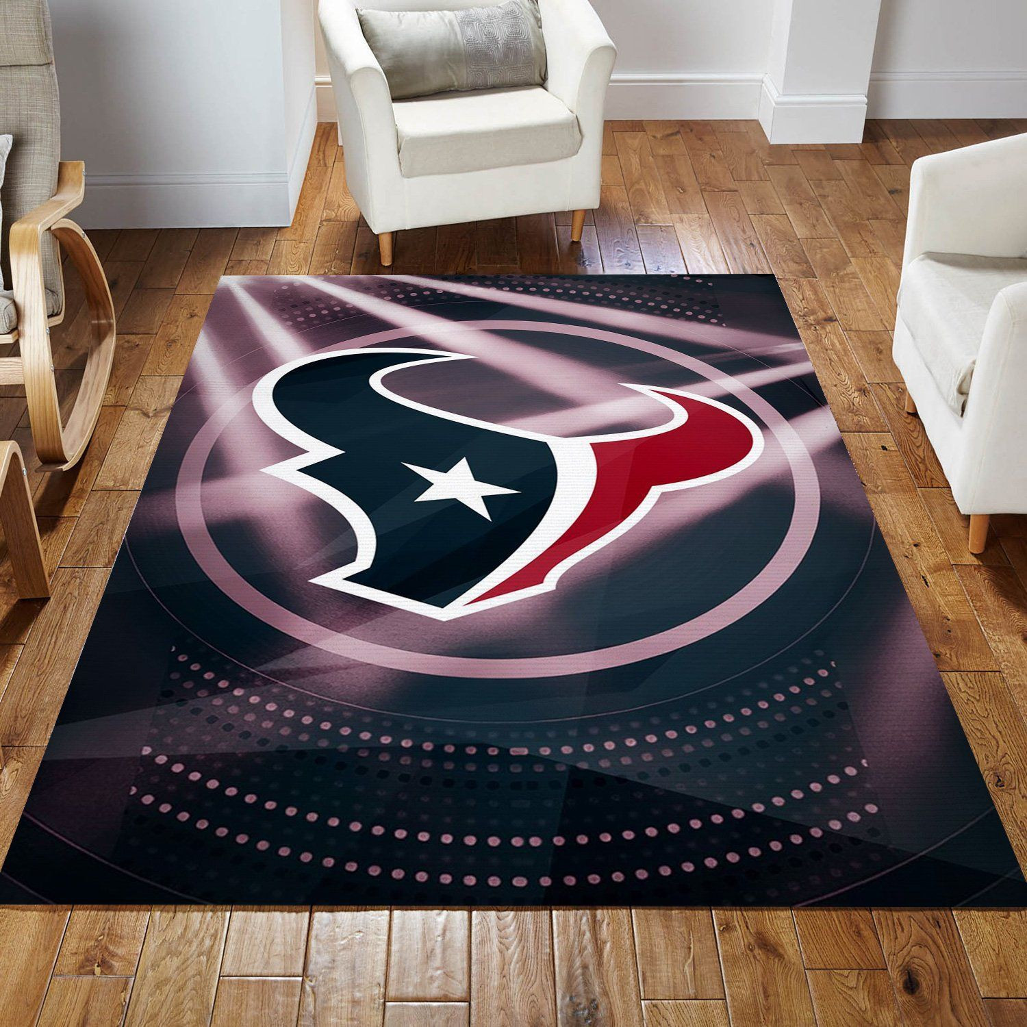 Houston Texans NFL Rug Living Room Rug US Gift Decor - Indoor Outdoor Rugs