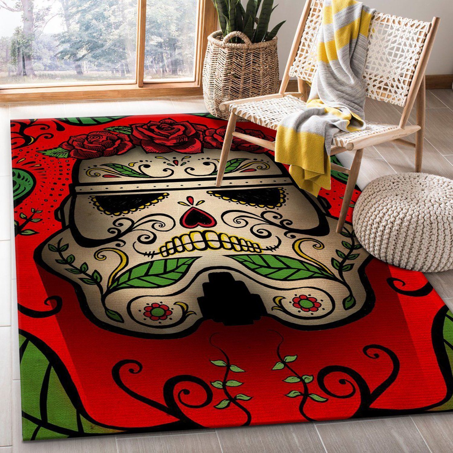 Muerte Star War Area Rug Carpet, Bedroom Rug, Home Decor Floor Decor - Indoor Outdoor Rugs