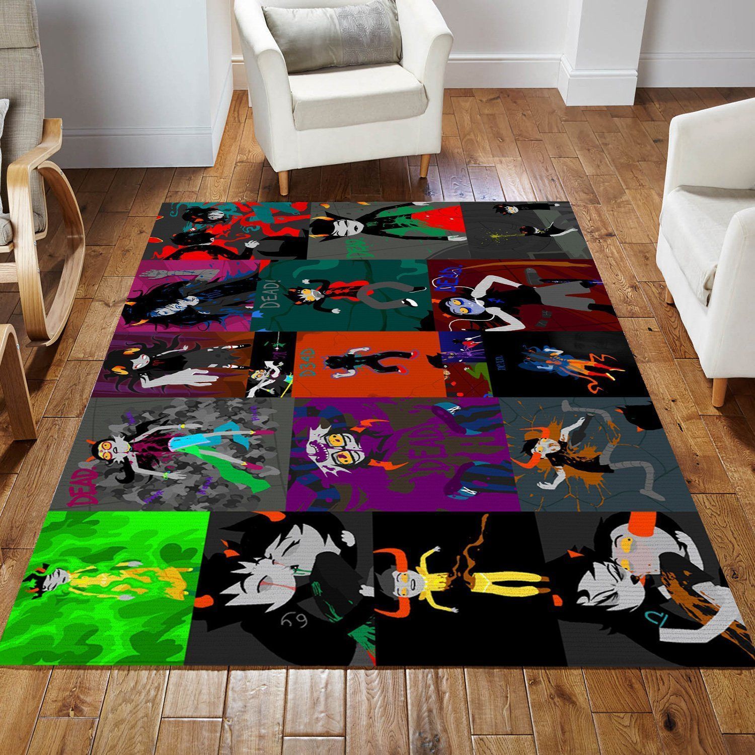 Homestuck V8 Comic Rug Bedroom Rug Home Decor Floor Decor - Indoor Outdoor Rugs