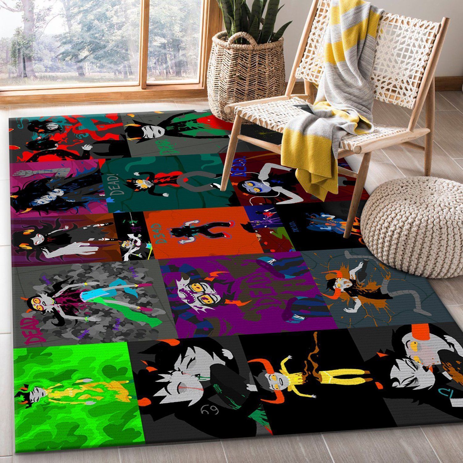 Homestuck V8 Comic Rug Bedroom Rug Home Decor Floor Decor - Indoor Outdoor Rugs