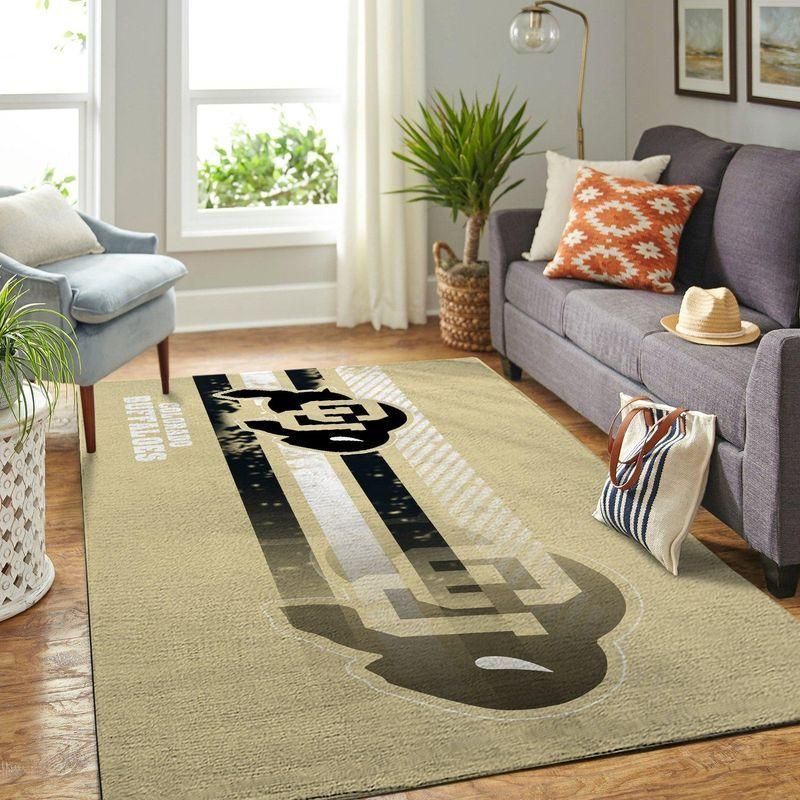 Colorado Buffaloes Ncaa Rug Room Carpet Sport Custom Area Floor Home Decor - Indoor Outdoor Rugs