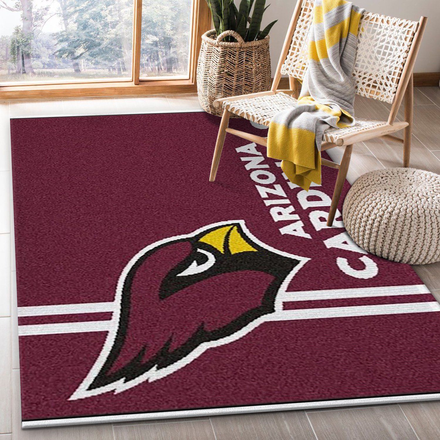 Nfl Arizona Cardinals Area Rug, Kitchen Rug, US Gift Decor - Indoor Outdoor Rugs