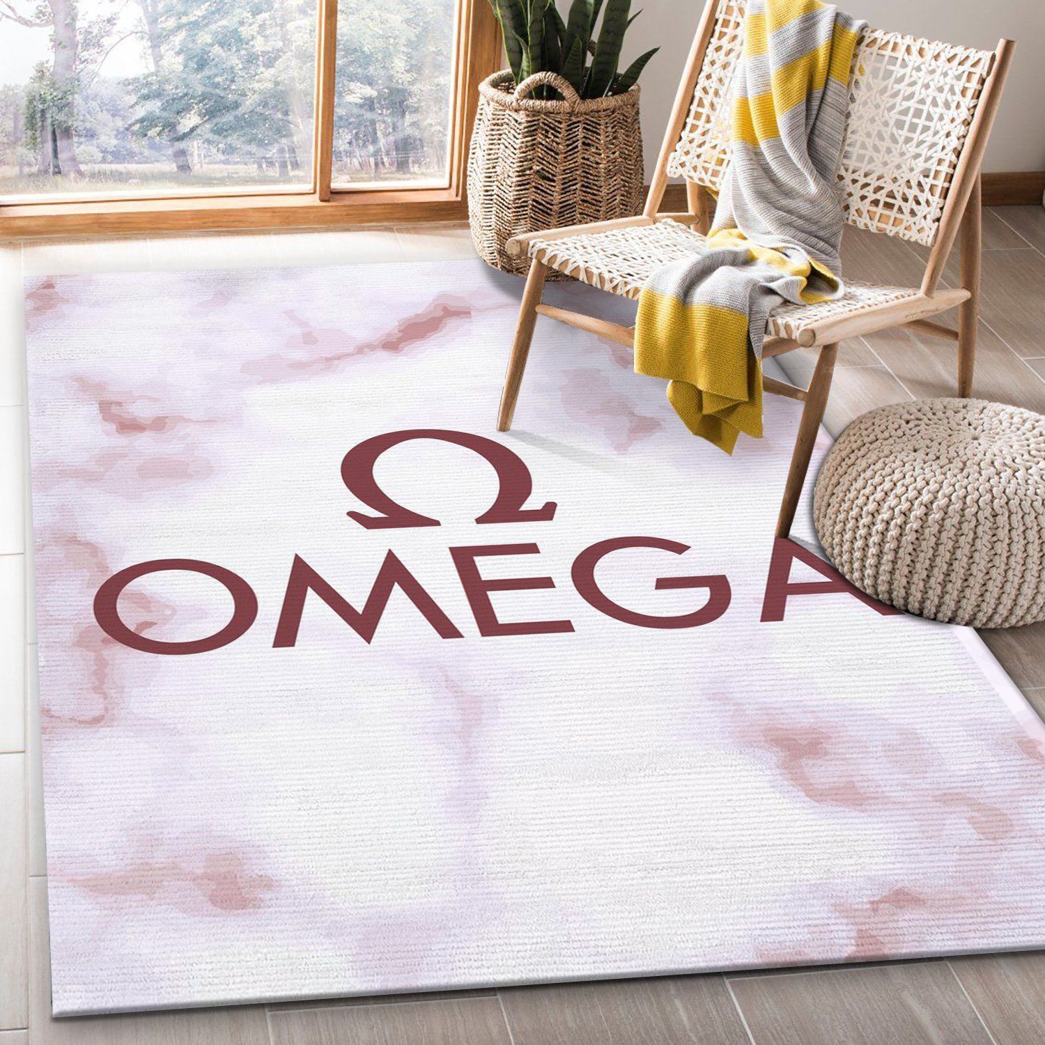 Omega Area Rug Bedroom Rug Home Decor Floor Decor - Indoor Outdoor Rugs