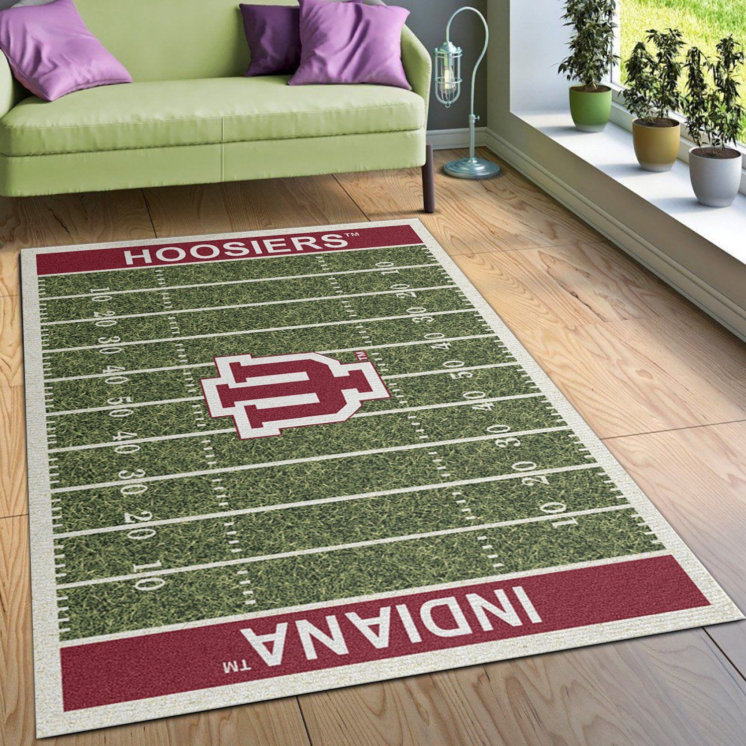 College Indiana NFL Team Logo Area Rug, Kitchen Rug, Christmas Gift US Decor - Indoor Outdoor Rugs