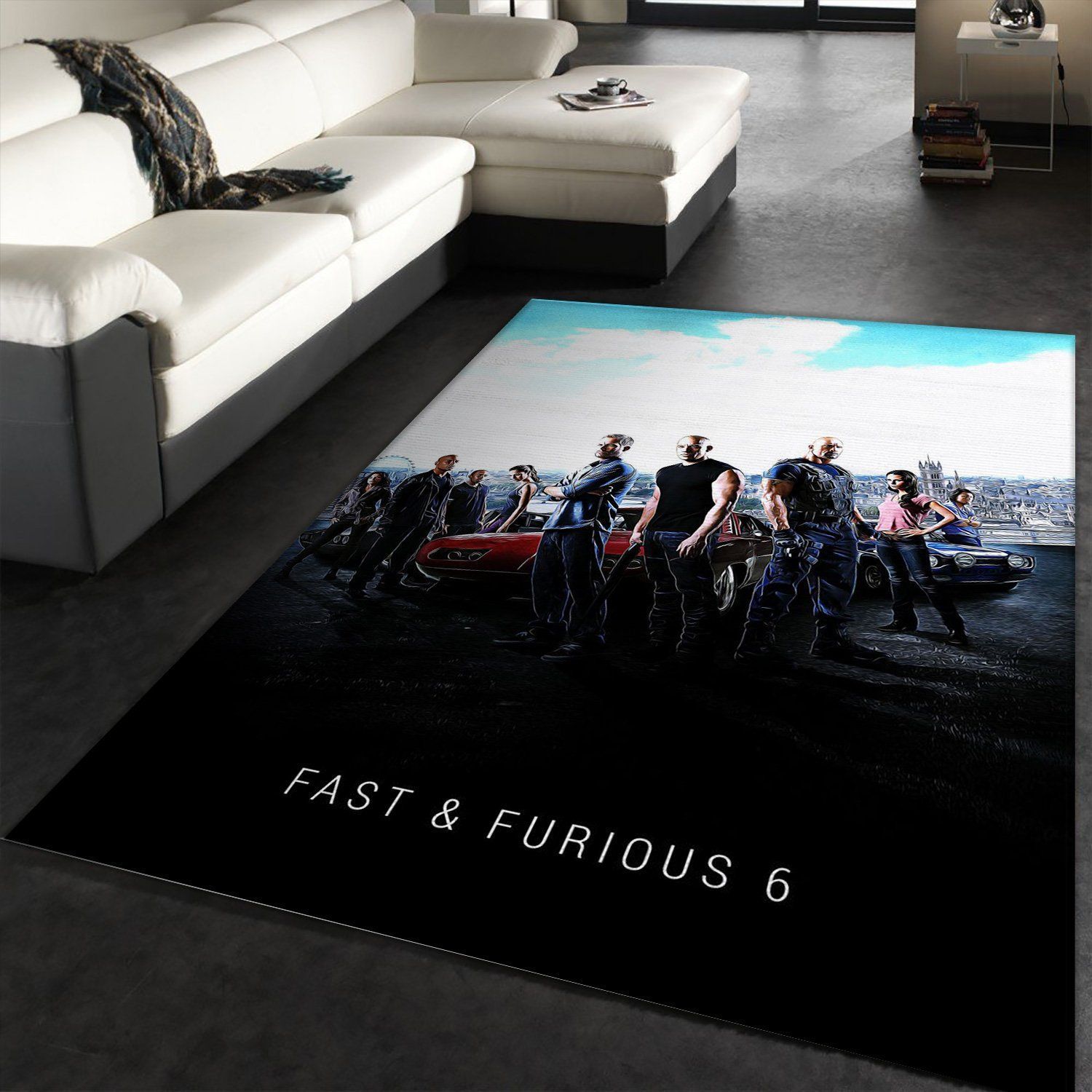 Fast Furious 6 Area Rug Movie Rug Home US Decor - Indoor Outdoor Rugs