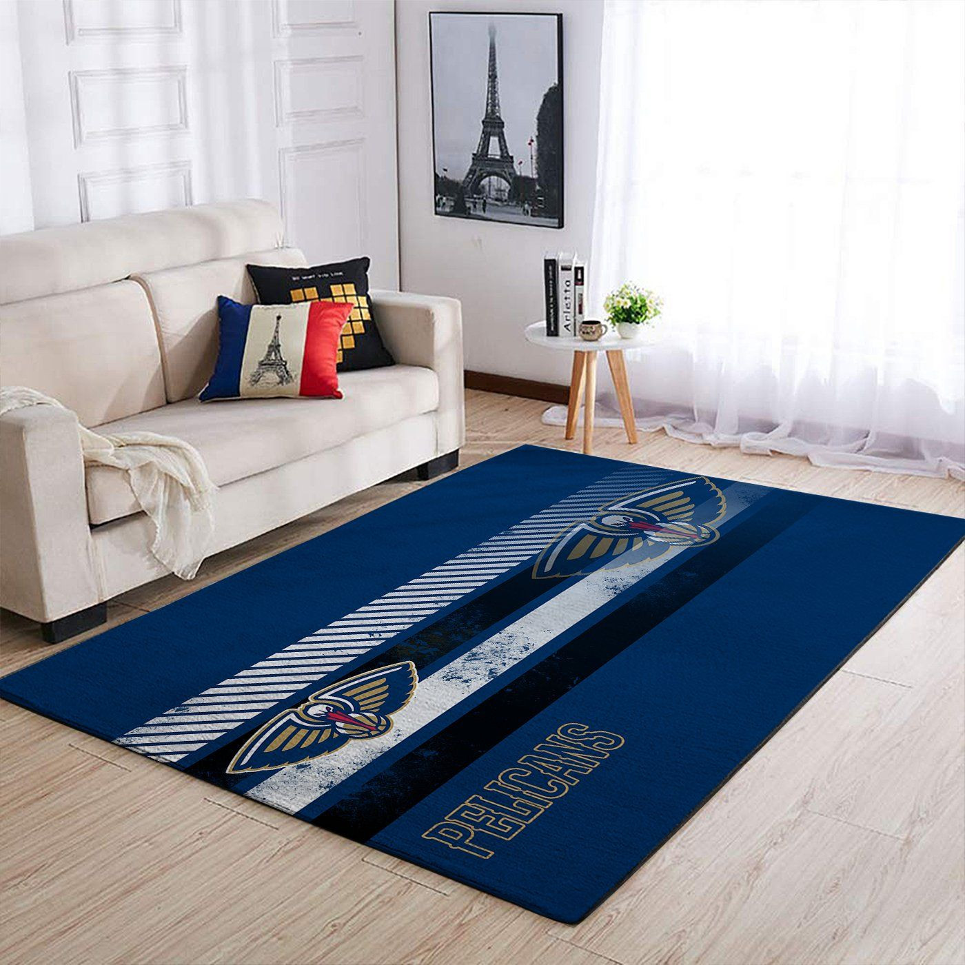 New Orleans Pelicans Nba Team Logo Nice Gift Home Decor Rectangle Area Rug - Indoor Outdoor Rugs